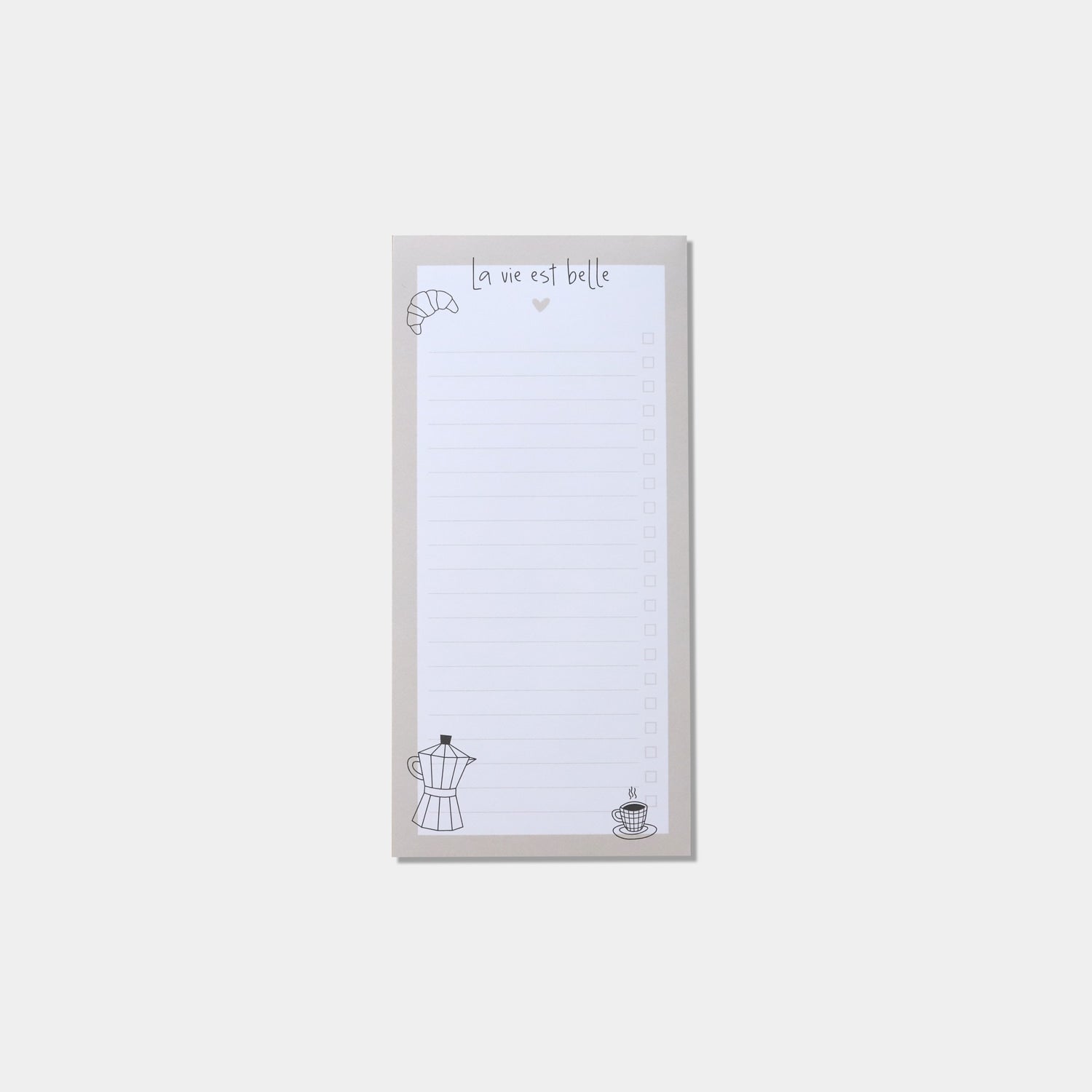 Notizblock Din lang „La Vie"