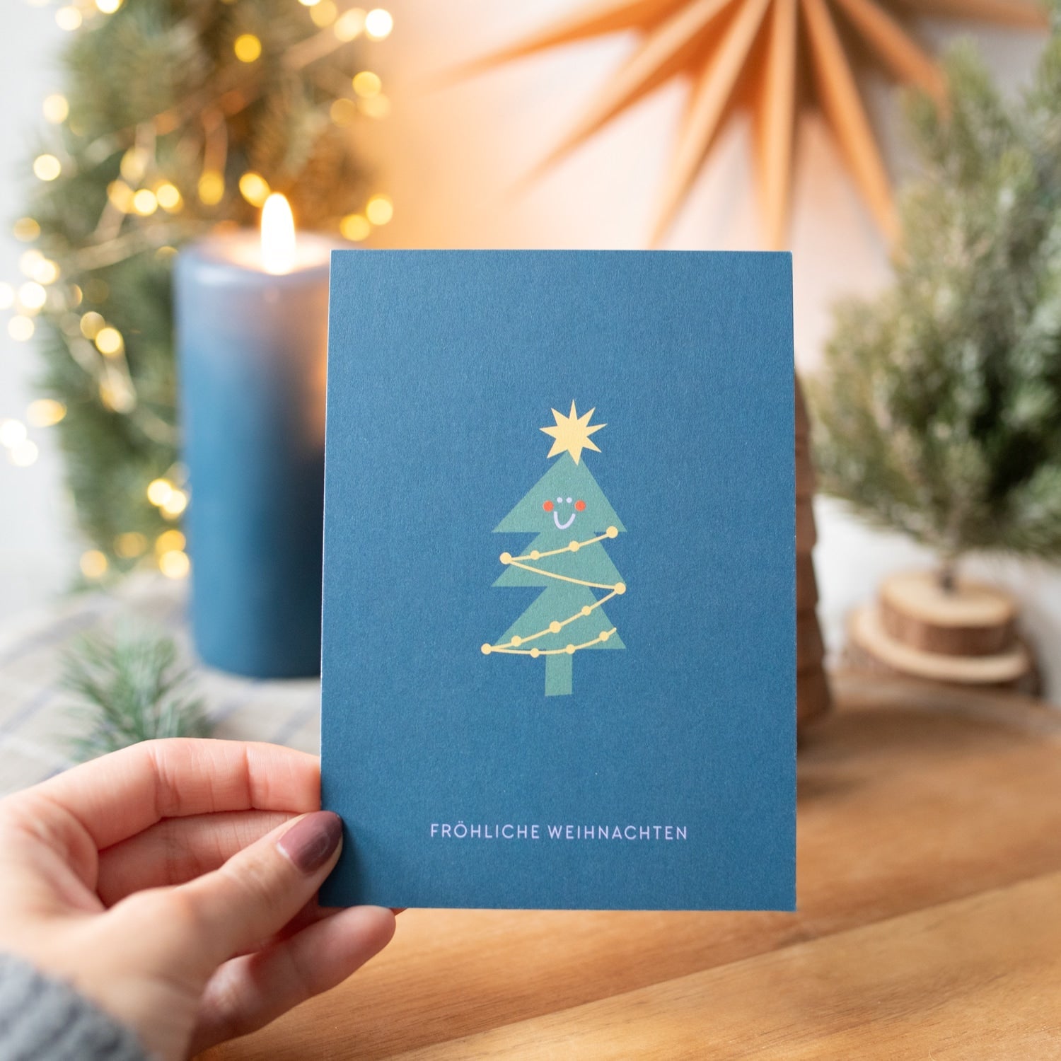 Postkarte „Fröhliche Weihnachten"