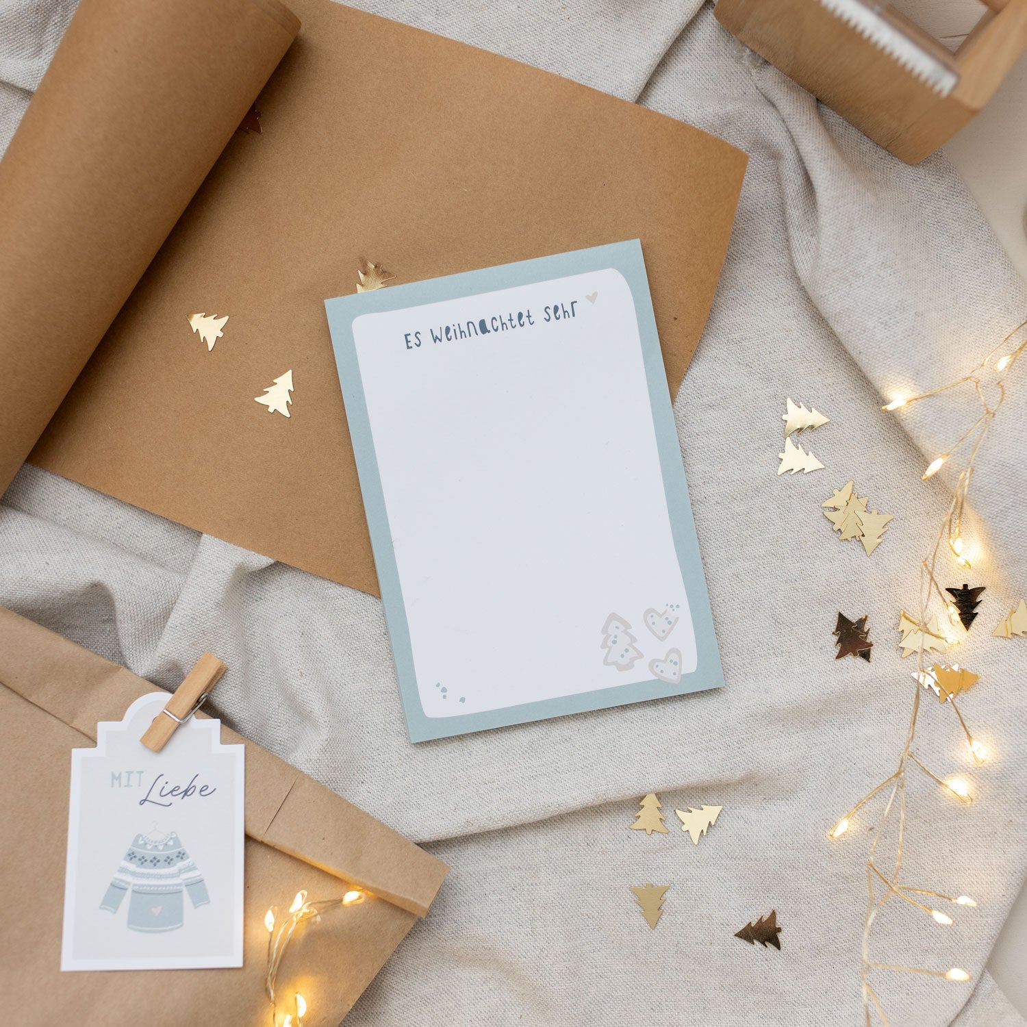 Notizblock A6 „Es weihnachtet sehr"
