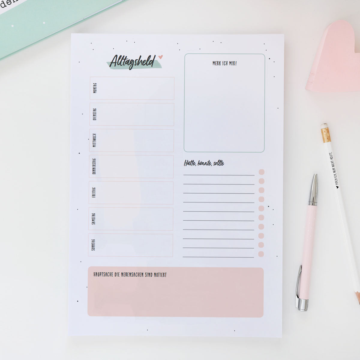 Schreibtisch Organizer A4 „Alltagsheld"