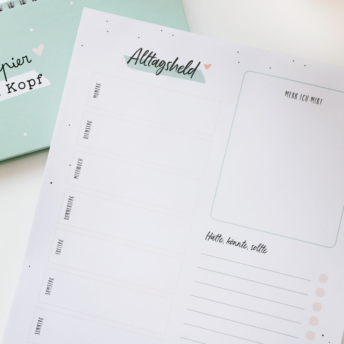 Schreibtisch Organizer A4 „Alltagsheld"