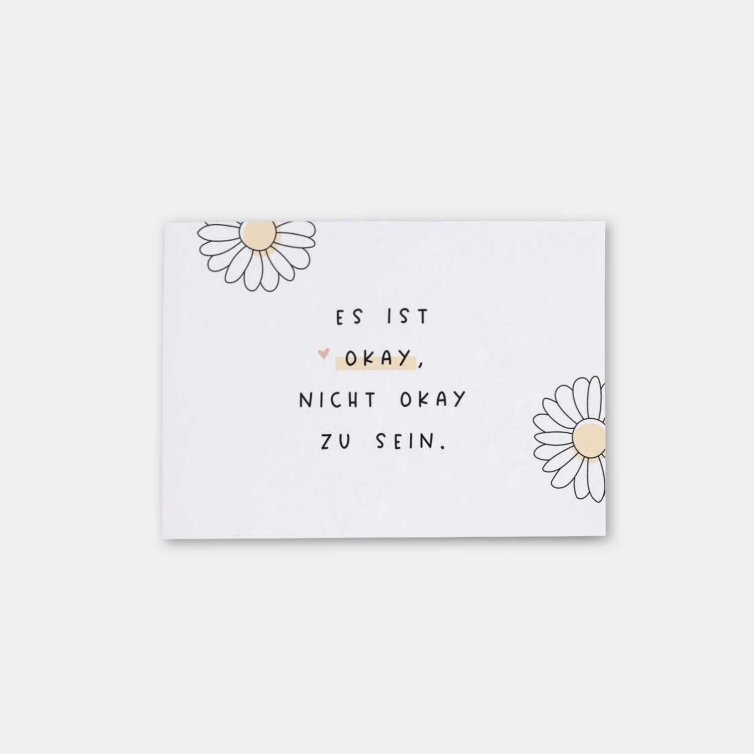Postkarte „Es ist okay"