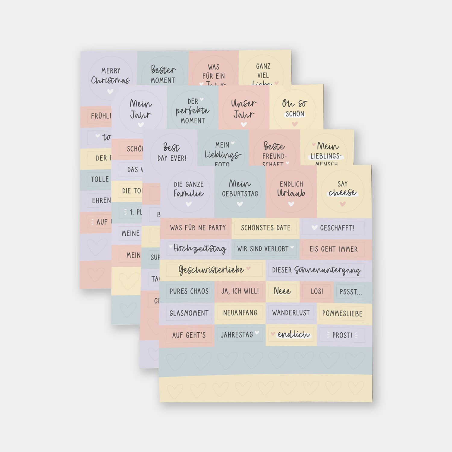 Sticker für Jahrbuch 4er-Set