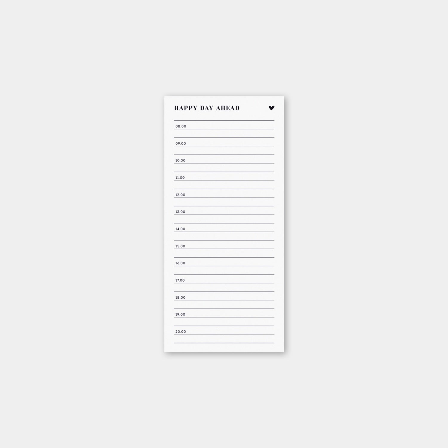 Notizblock DIN lang „Happy day ahead"