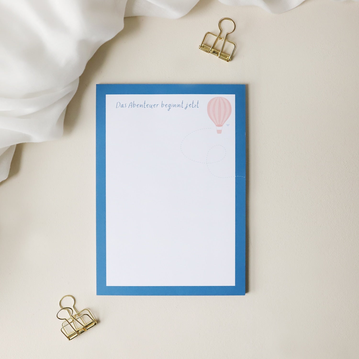 Notizblock A5 „Das Abenteuer beginnt jetzt"