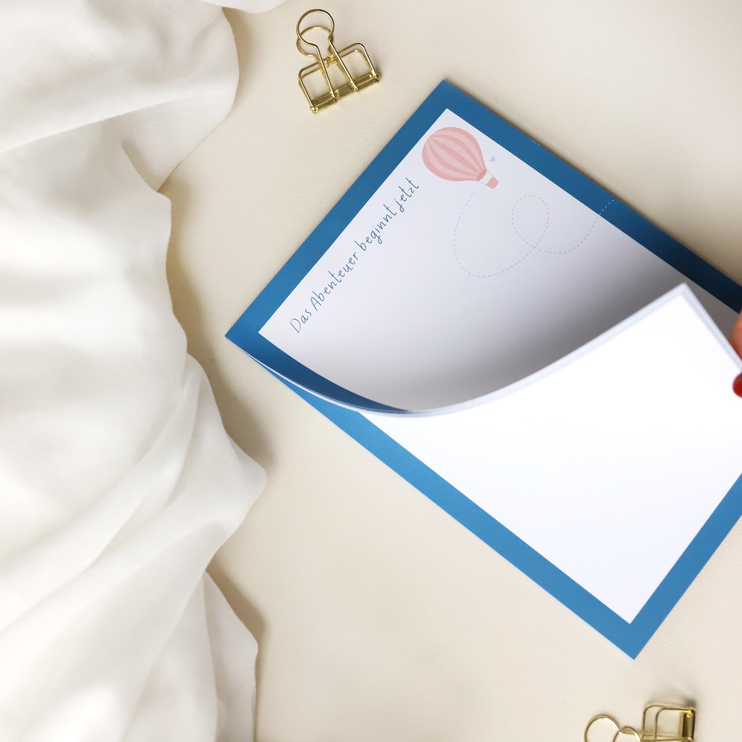 Notizblock A5 „Das Abenteuer beginnt jetzt"