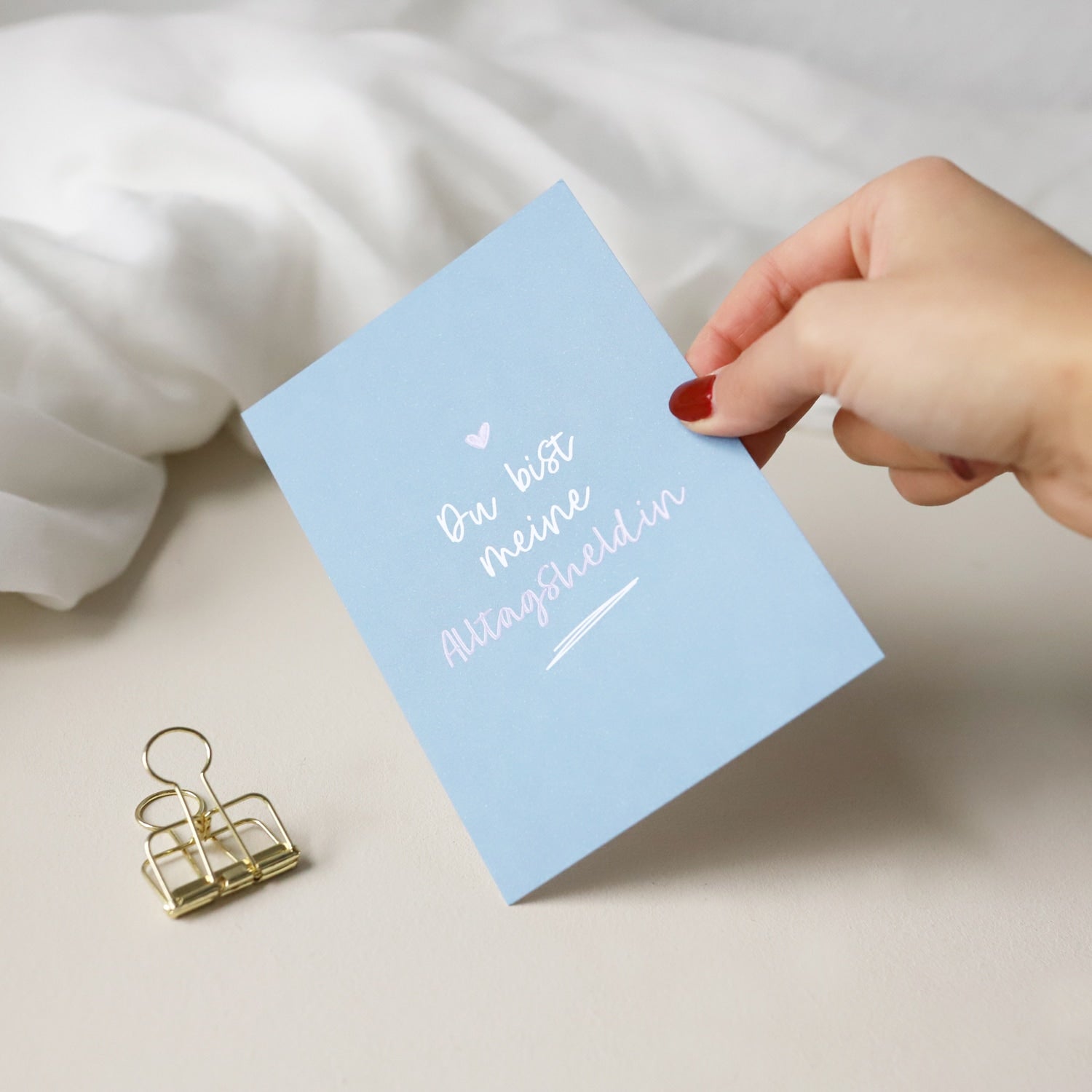 Postkarte „Alltagsheldin"