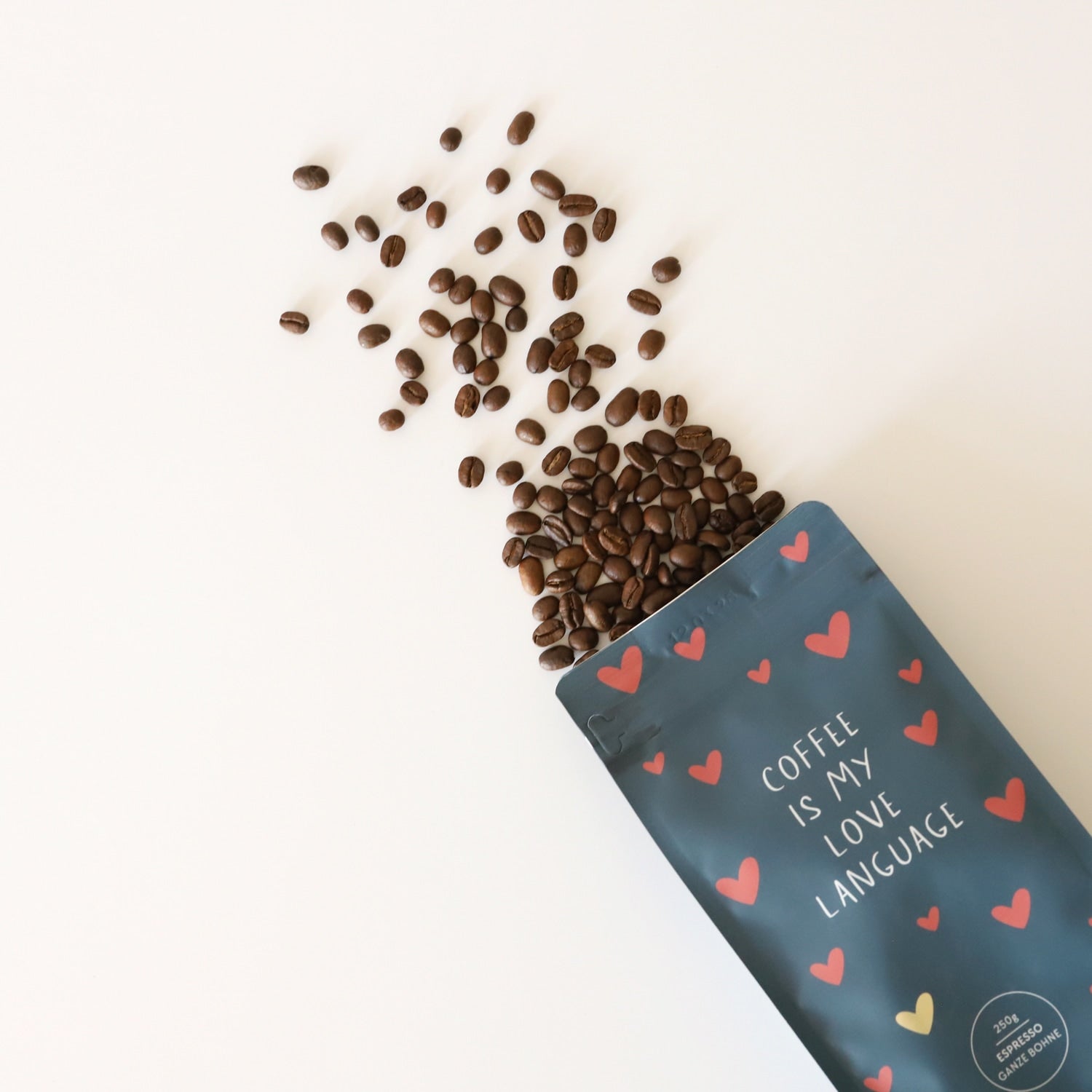 Bundle Tasse & Kaffee „Love language“, ganze Bohne, 250g