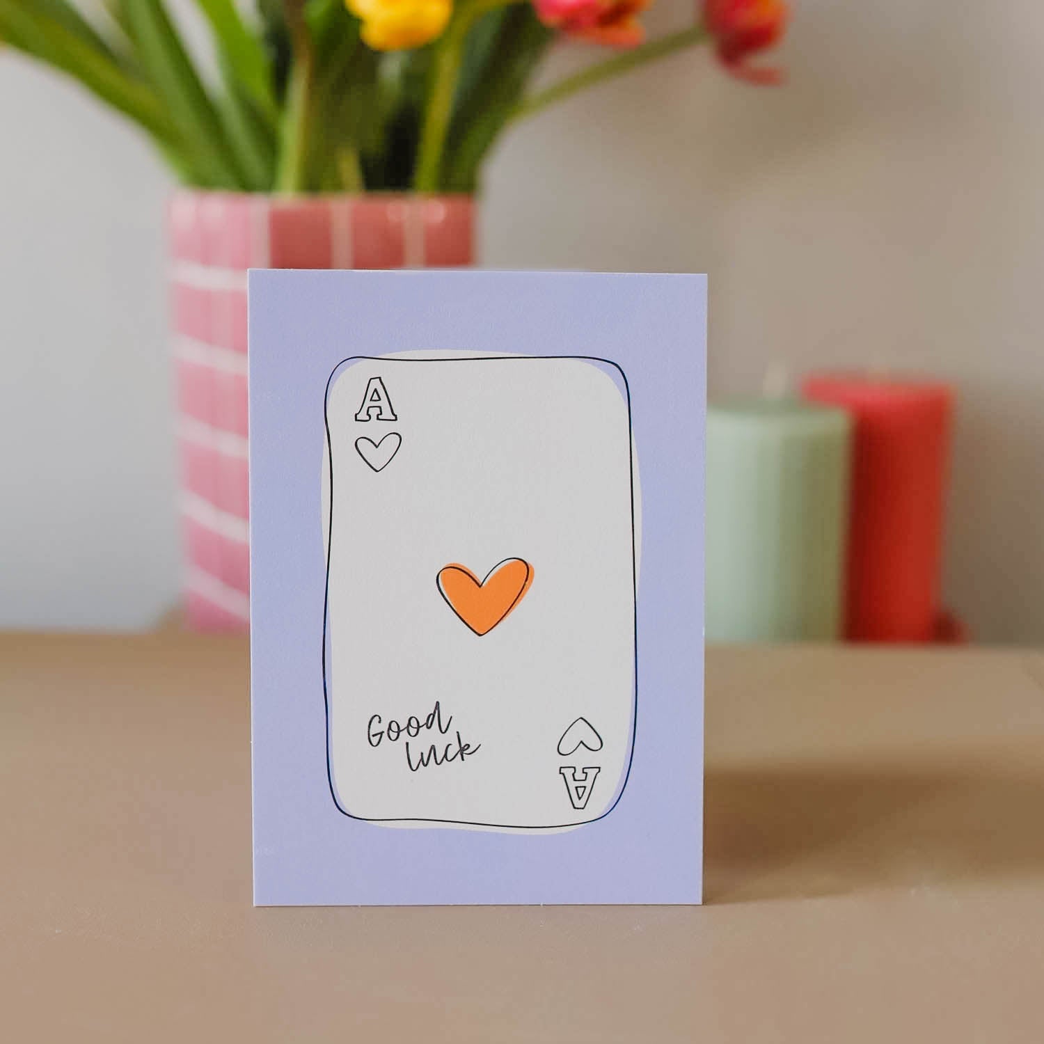 Postkarte „Good luck“