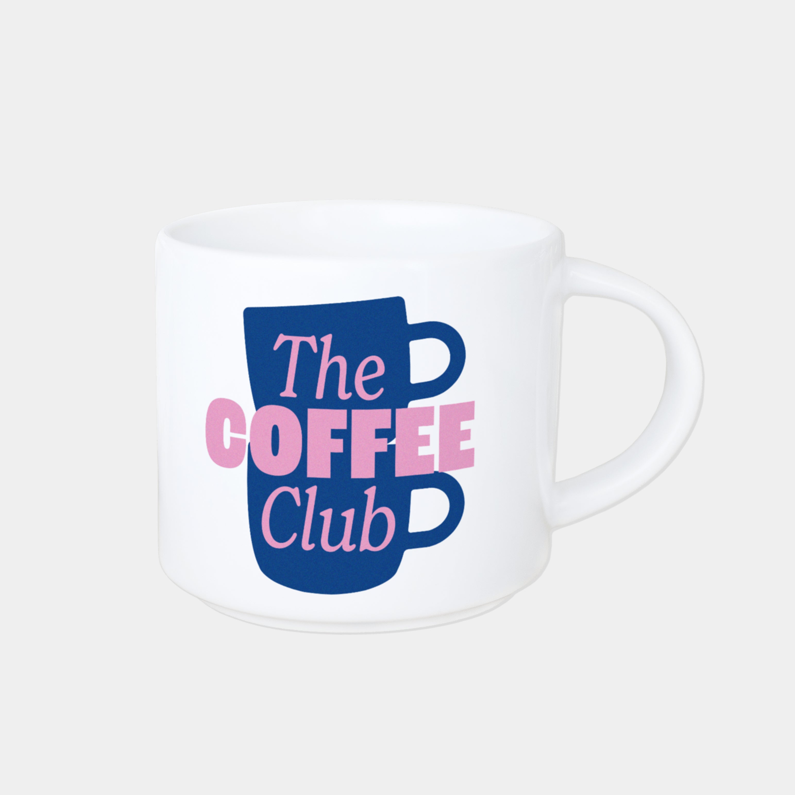 Jumbo-Tasse „The Coffee Club“, Tassenstapel