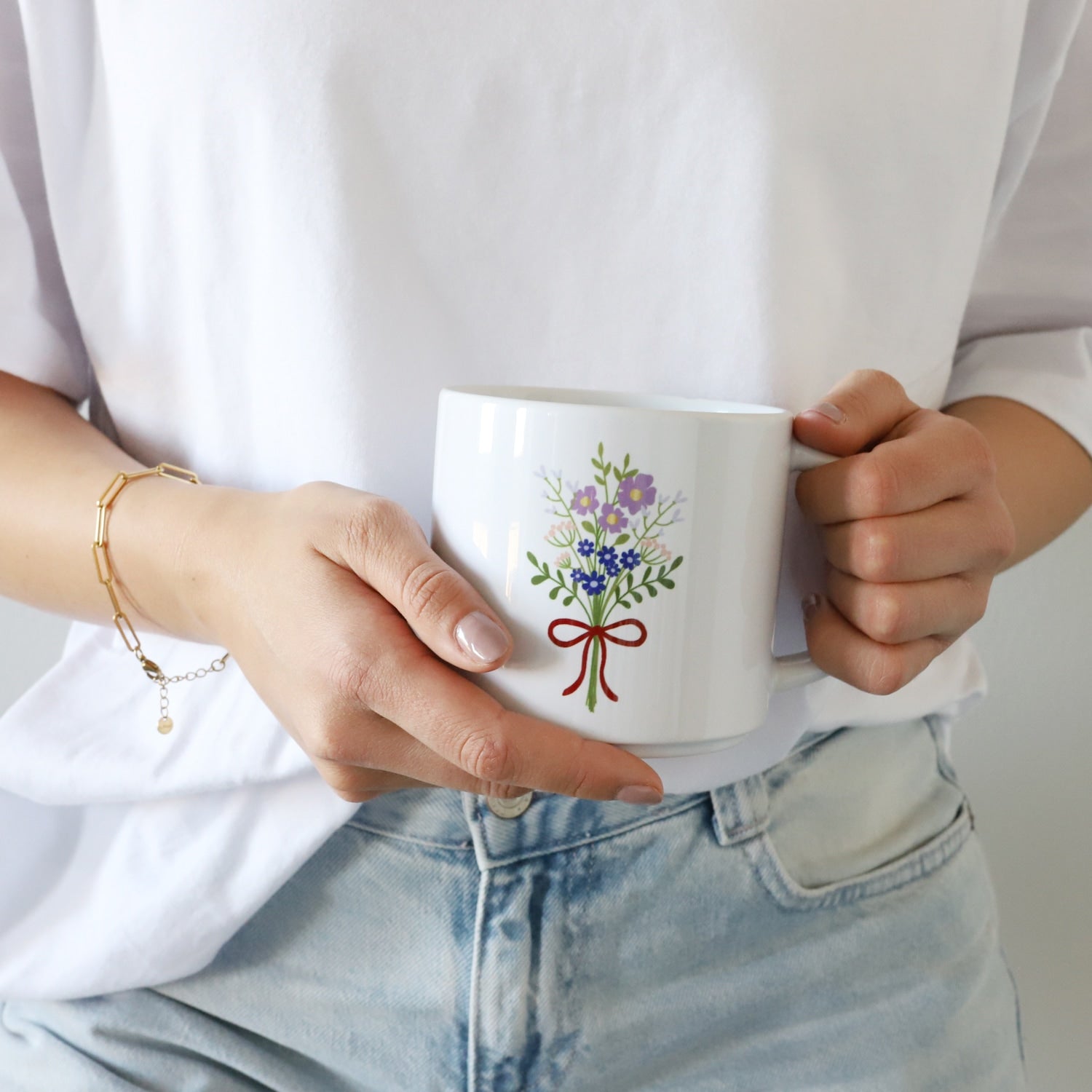 Bundle Tasse & Kaffee „Blumen“, gemahlen, 250g