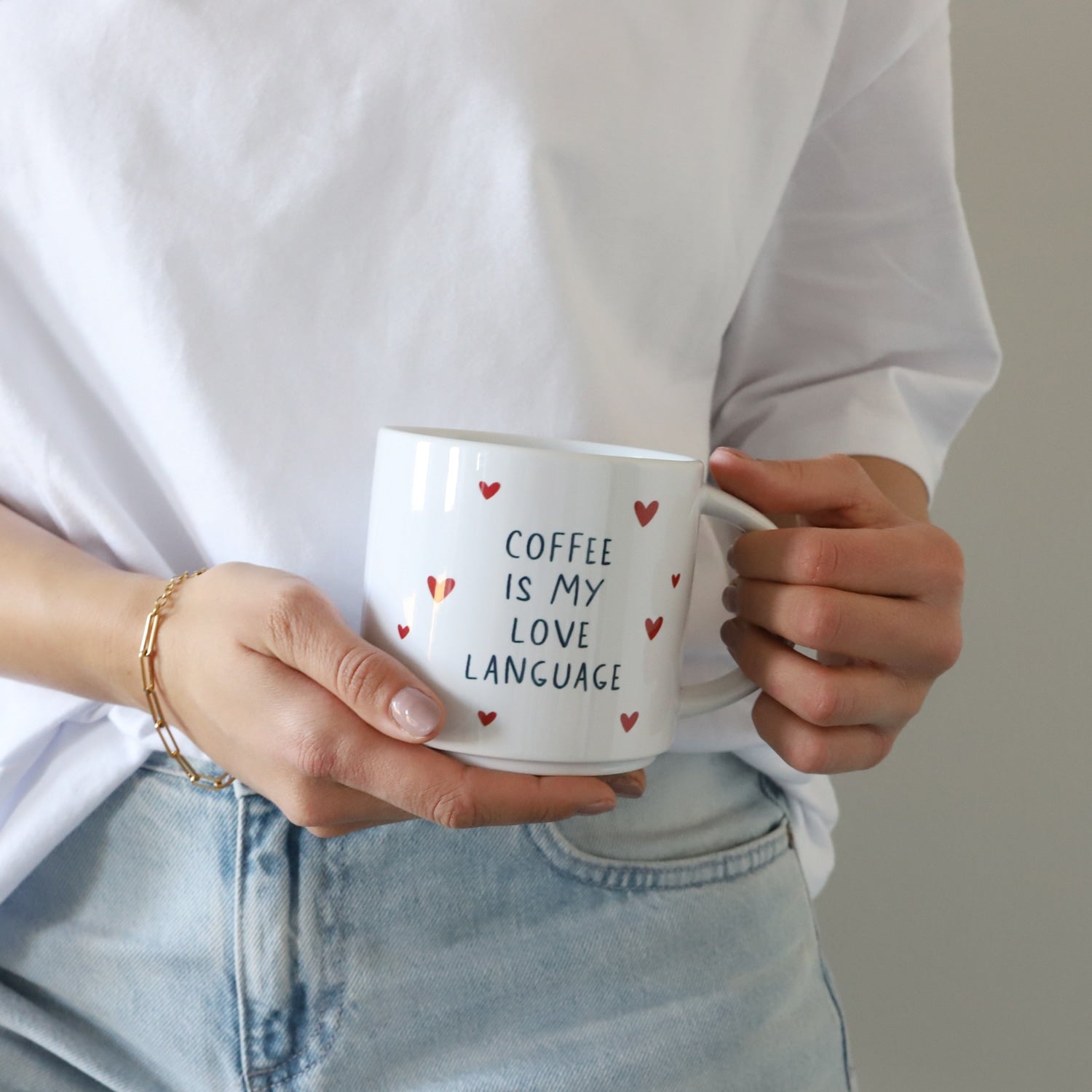 Bundle Tasse & Kaffee „Love language“, ganze Bohne, 250g