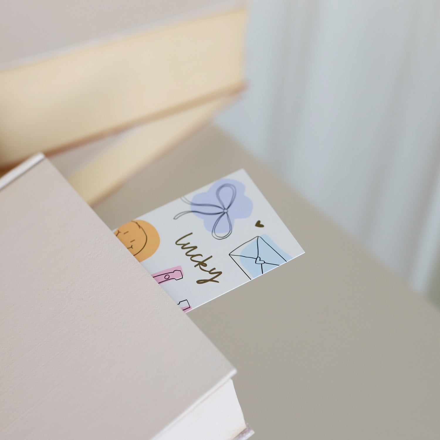 Lesezeichen „Lucky“ mit Gold
