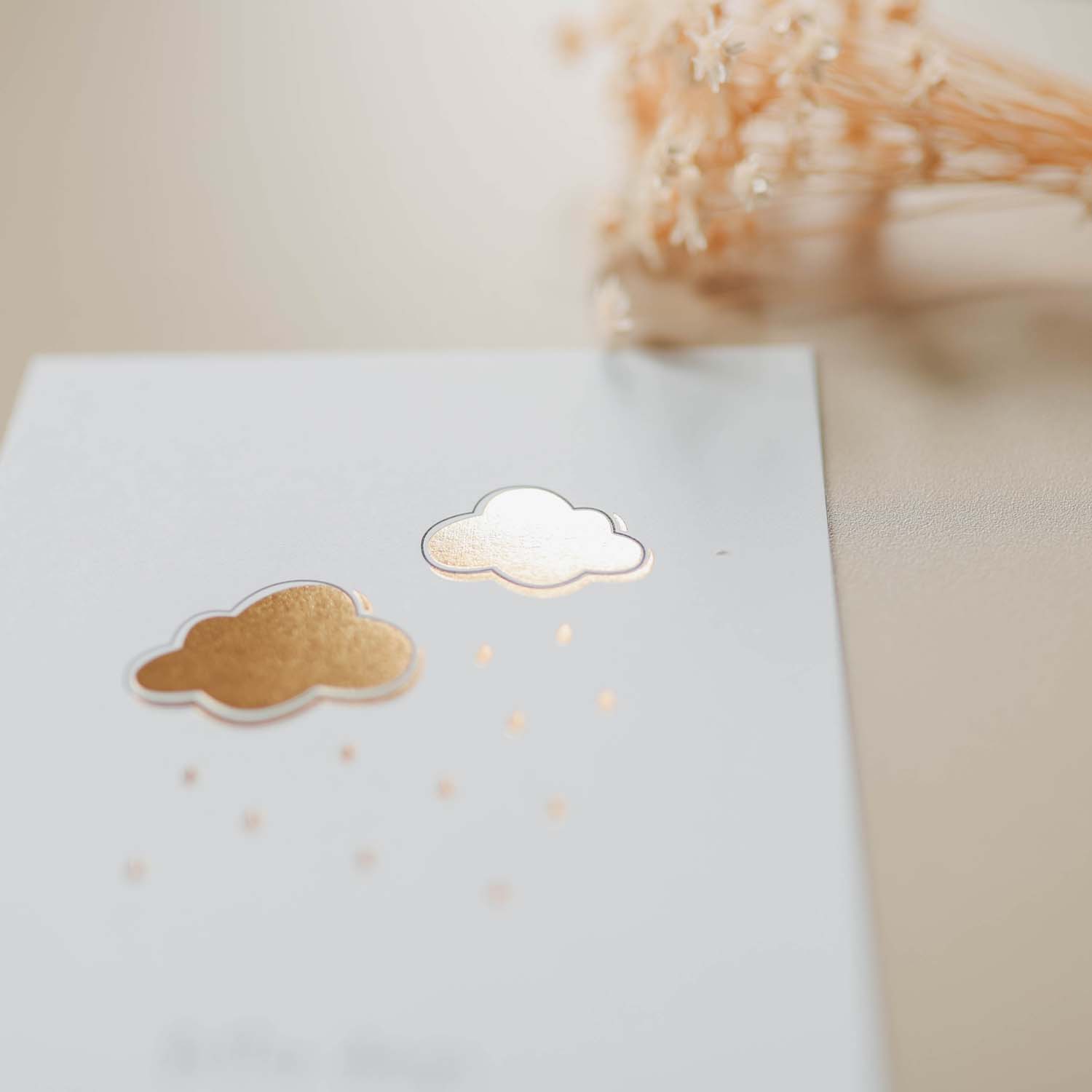 Postkarte „Better days are coming“ mit Gold