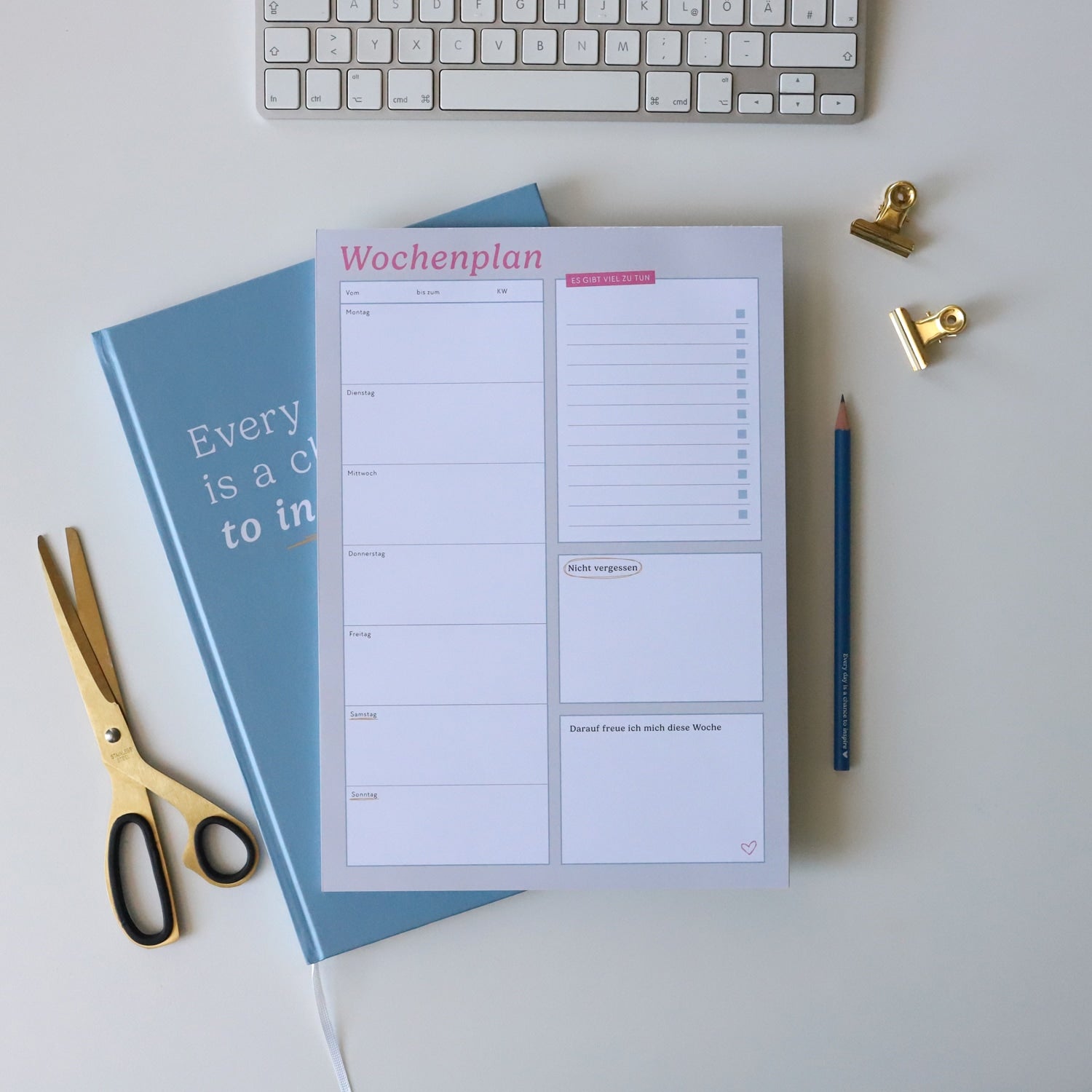 Notizblock A4 „Wochenplan“