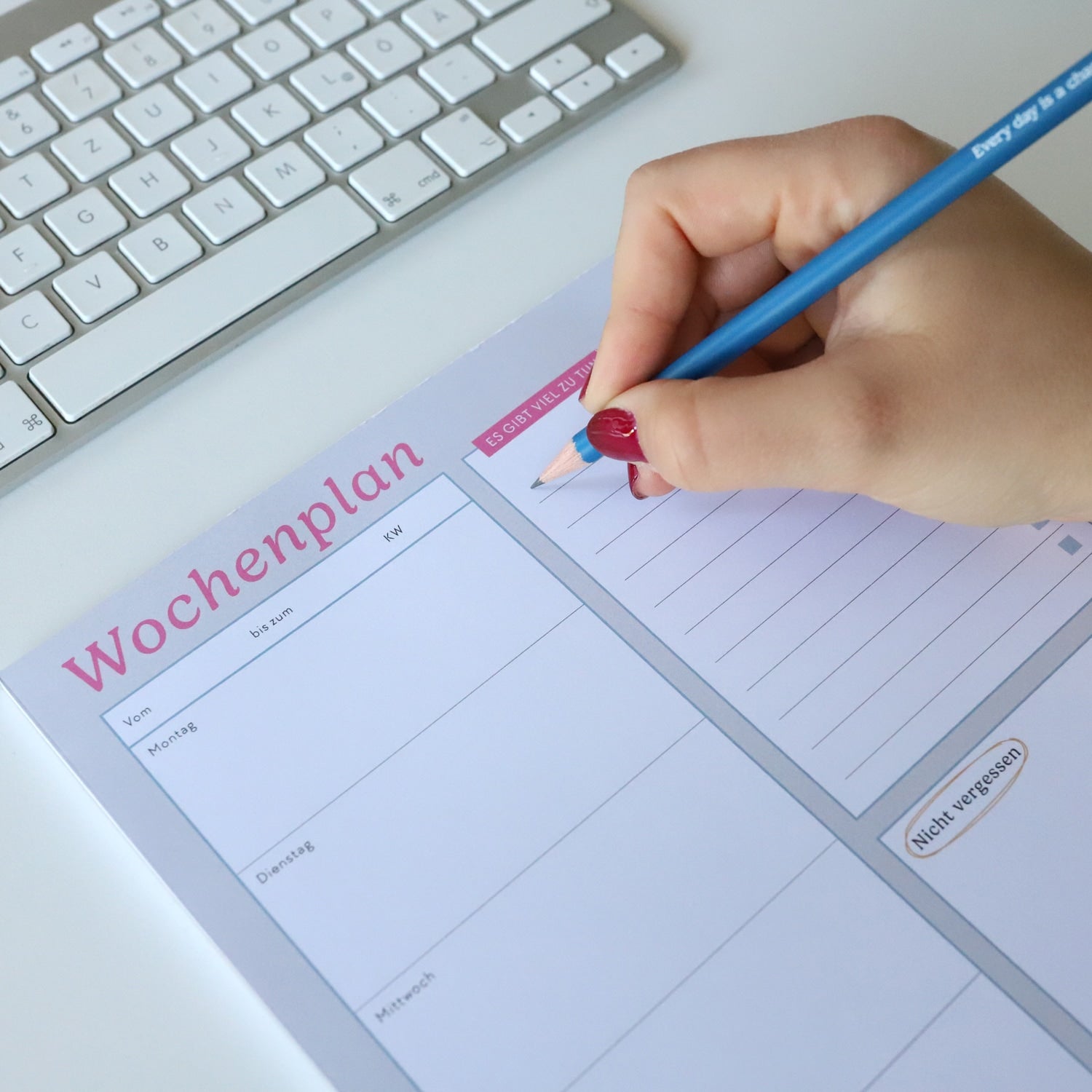 Notizblock A4 „Wochenplan“