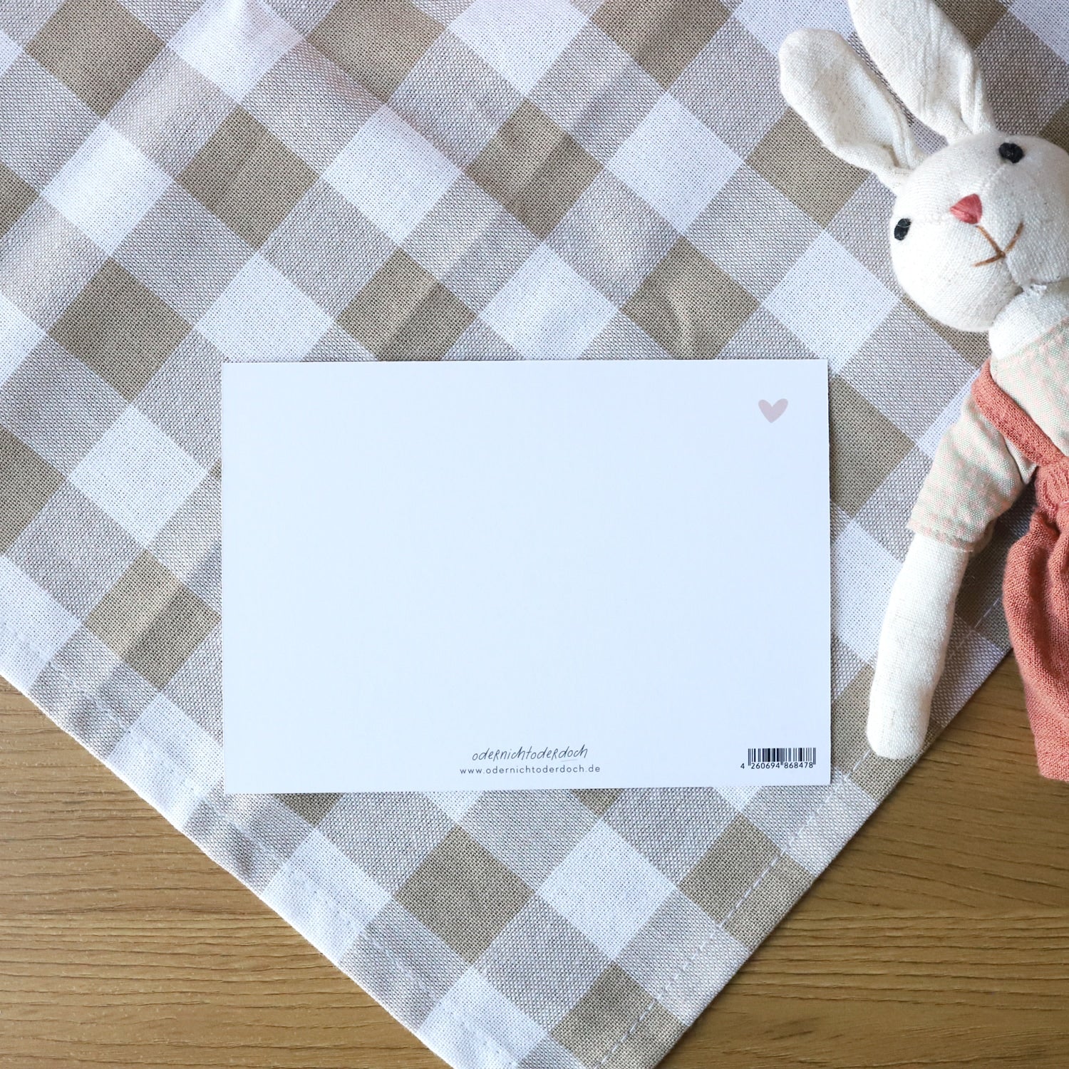 Postkarte „It's a Girl“ mit Gold