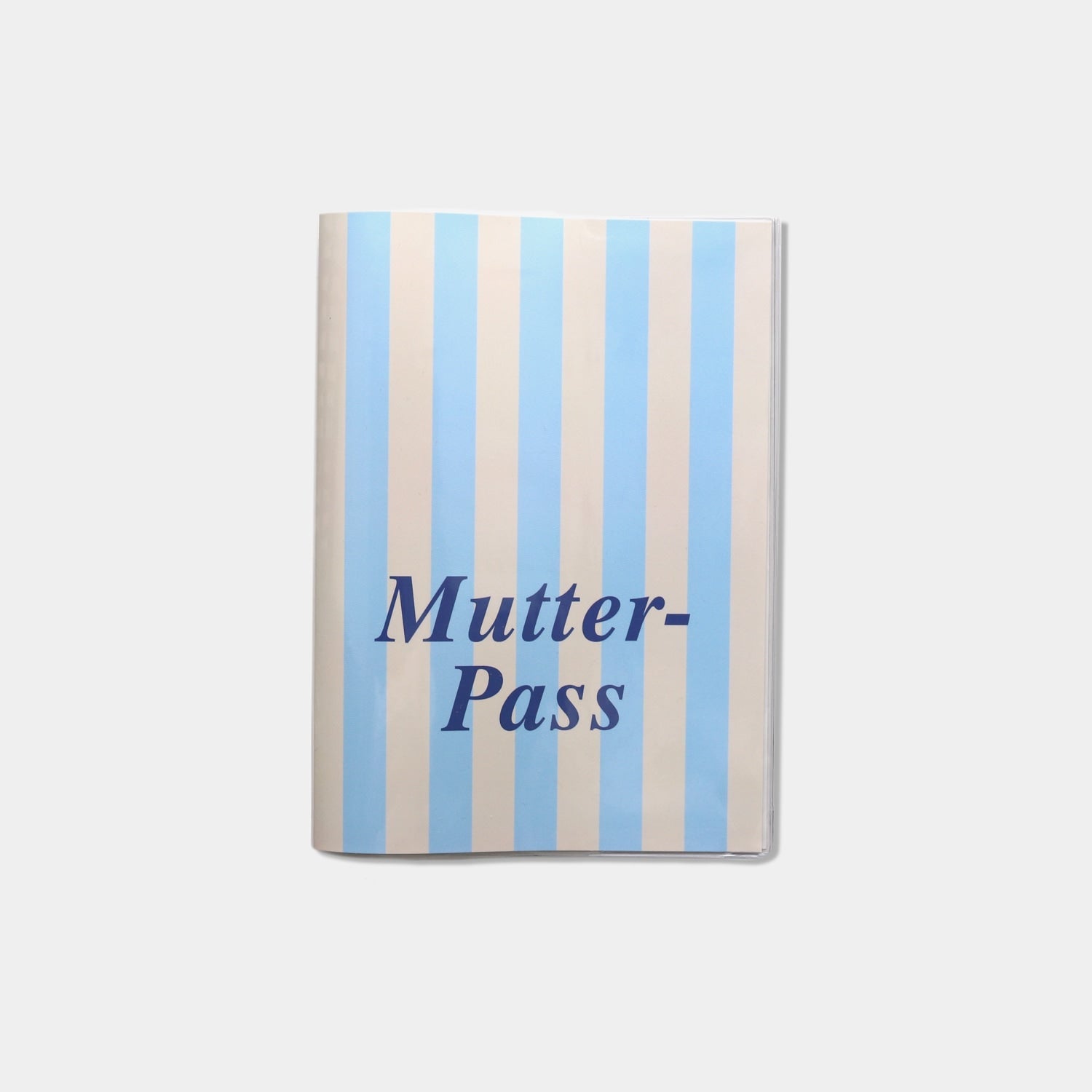 Mutterpass-Hülle „Streifen“, blau