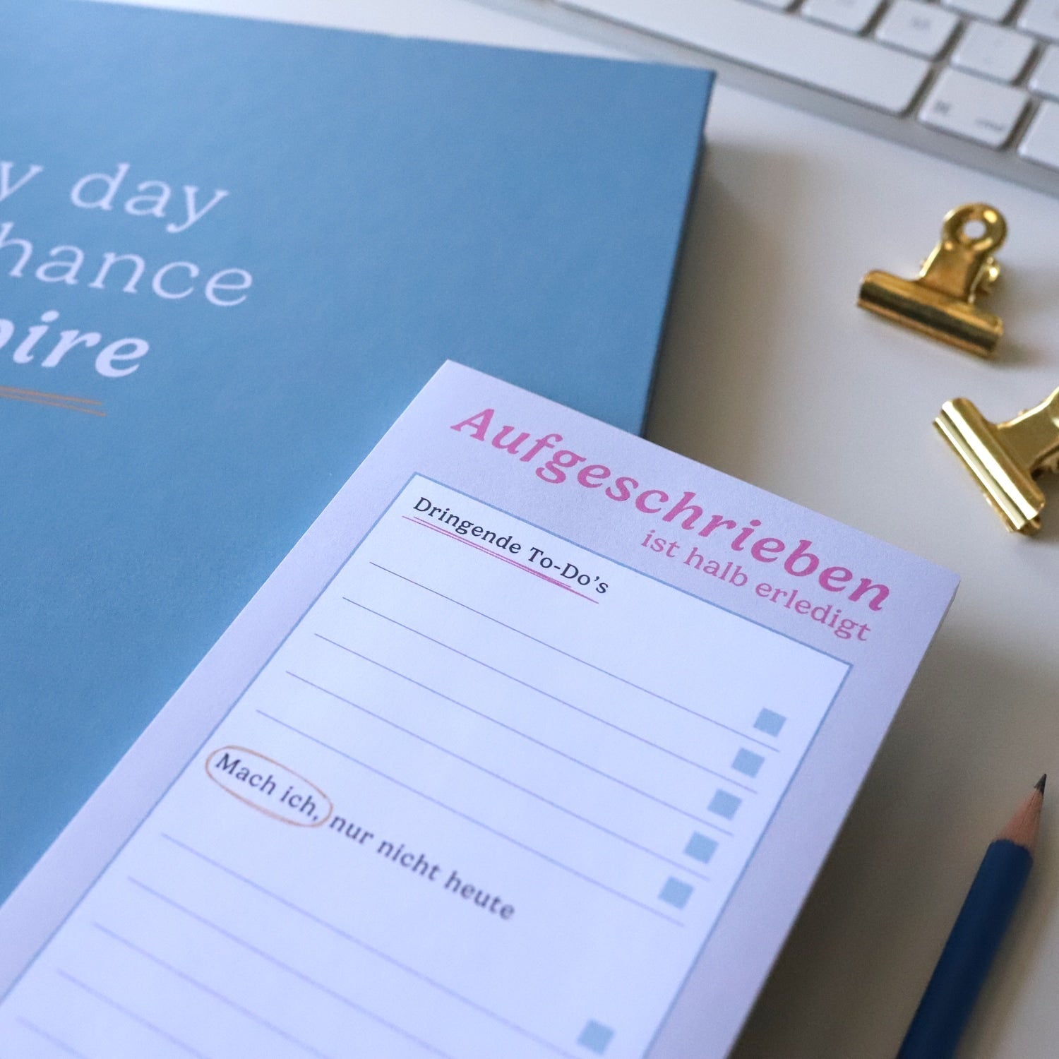 Notizblock DIN lang „Aufgeschrieben"
