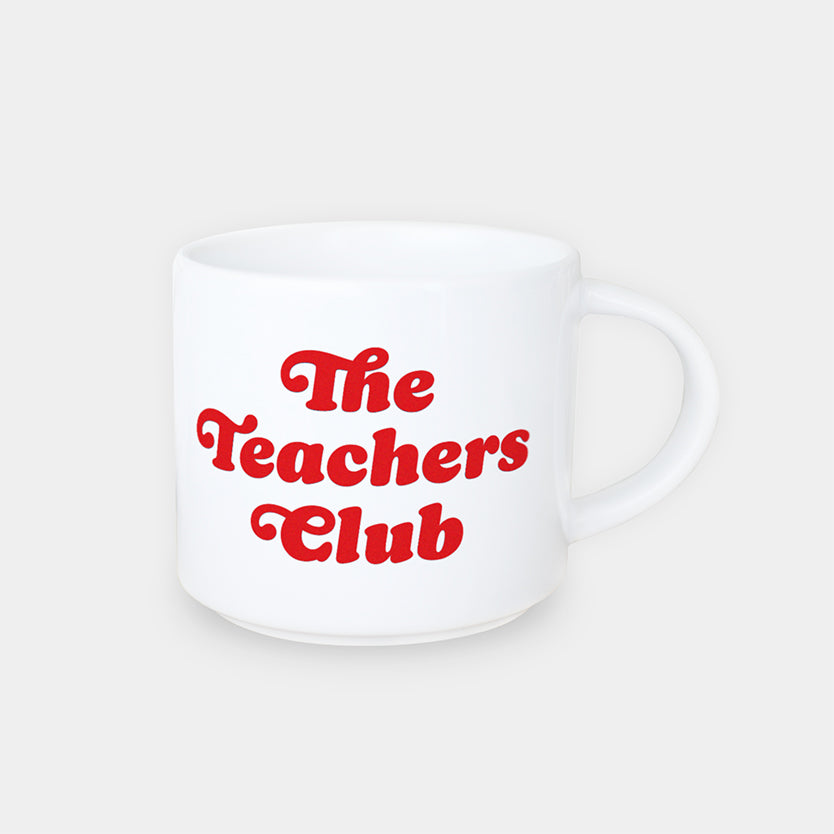 Jumbo-Tasse „The Teachers Club", rot