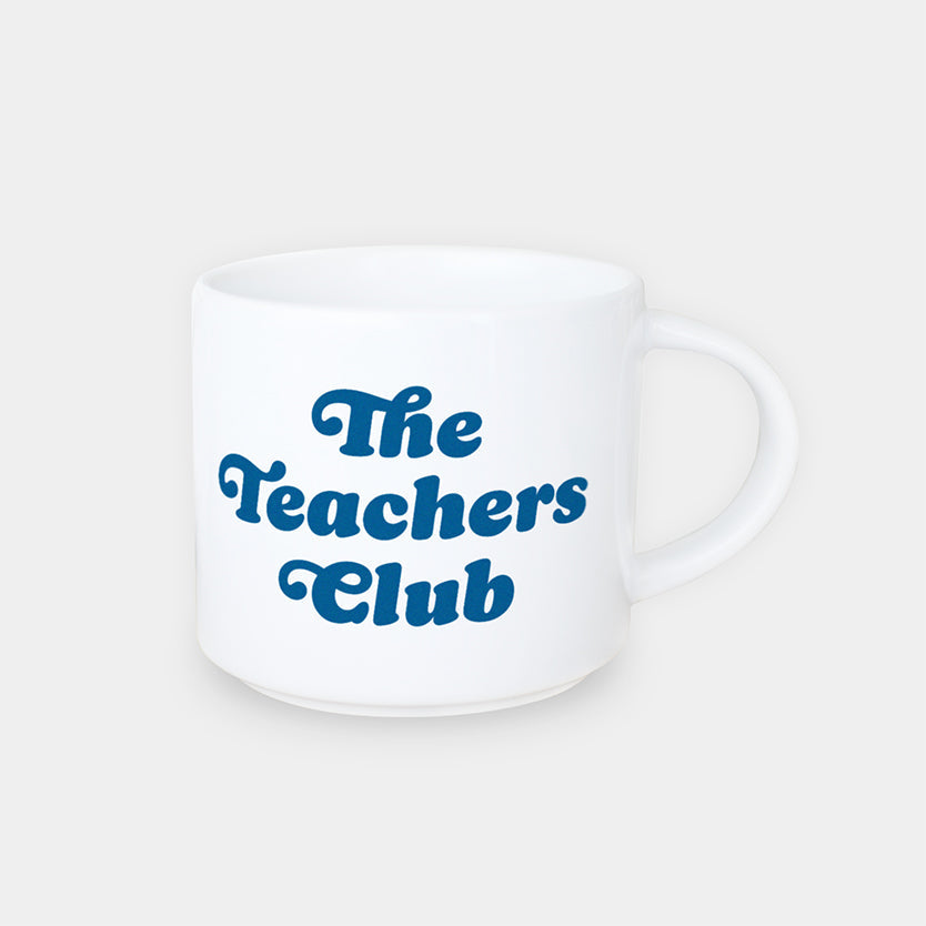 Jumbo-Tasse „The Teachers Club", blau