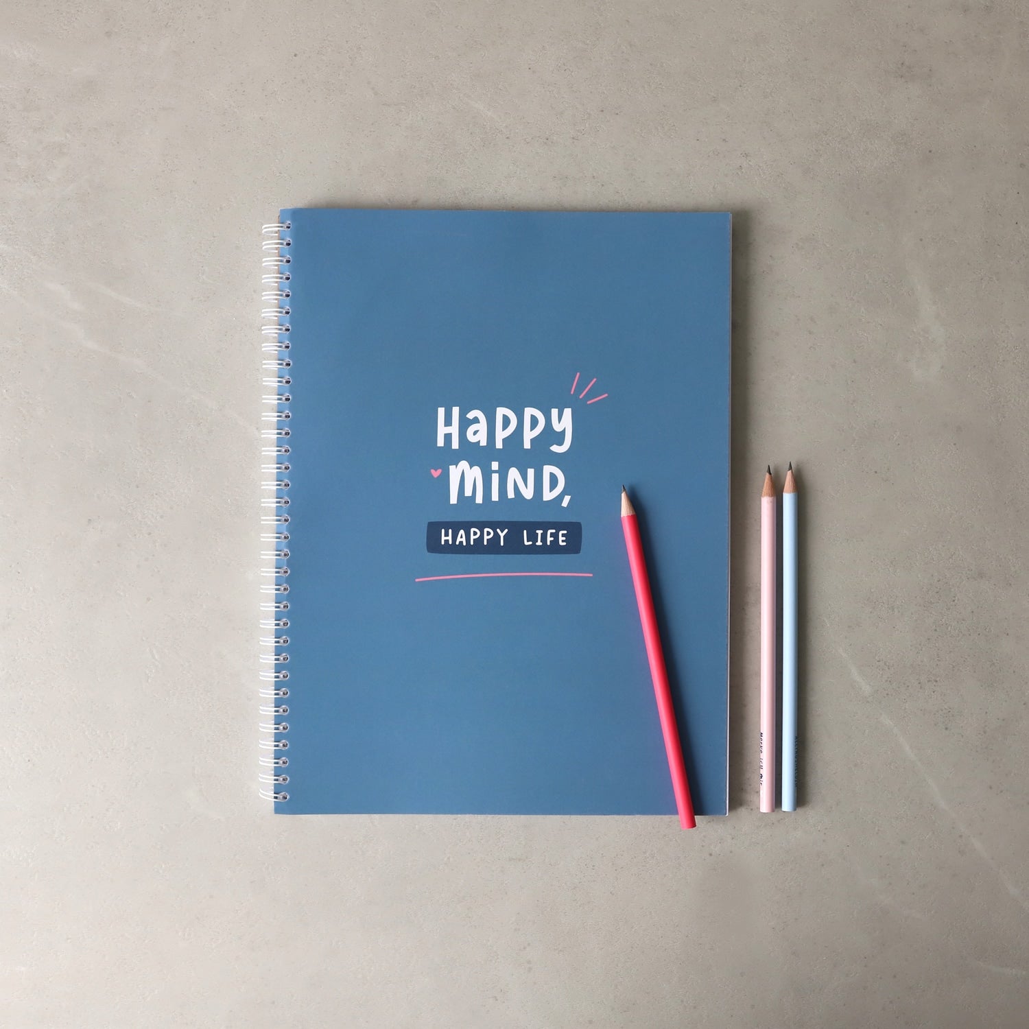 Ringblock A4 „Happy Mind“, kariert