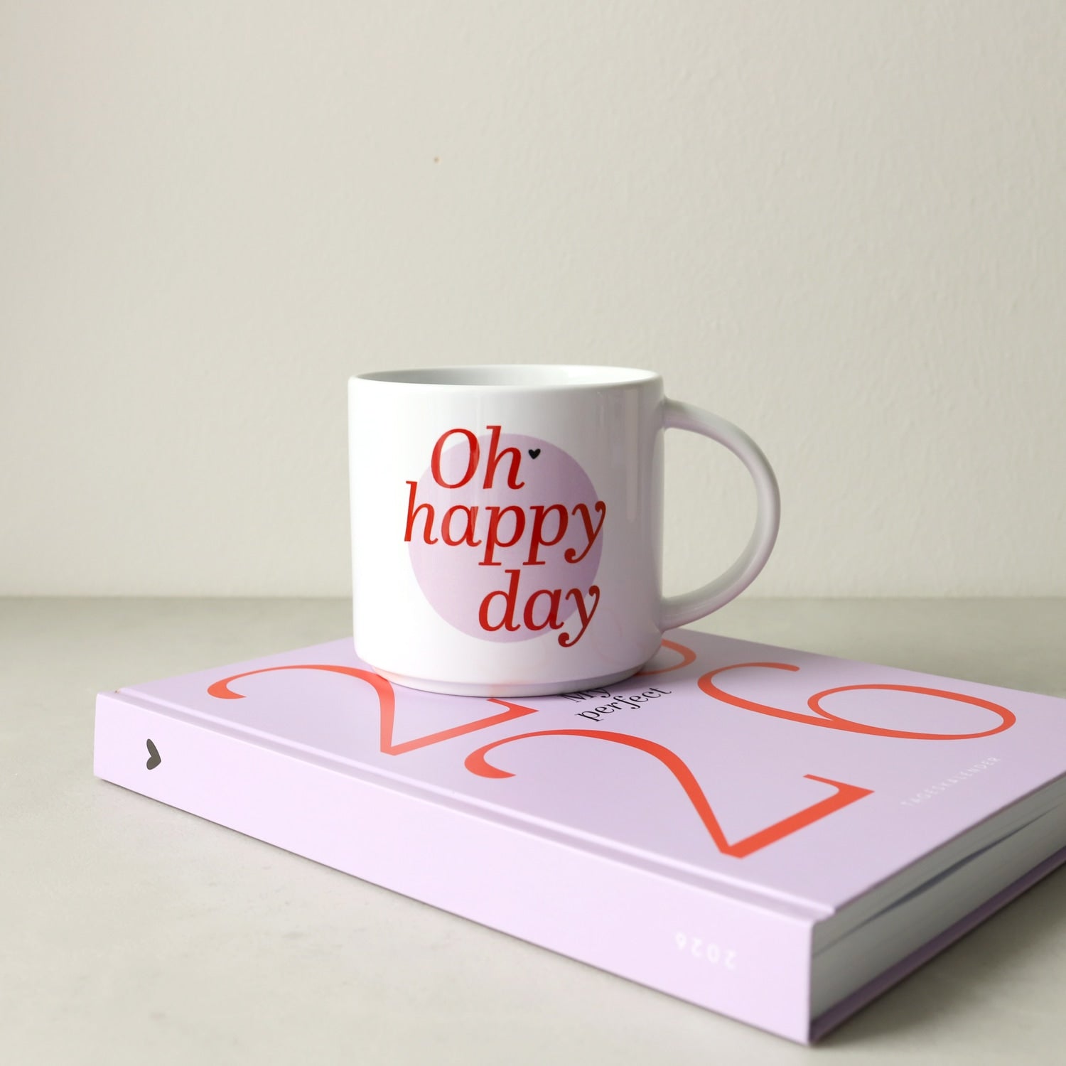 Jumbo-Tasse „Oh Happy Day“