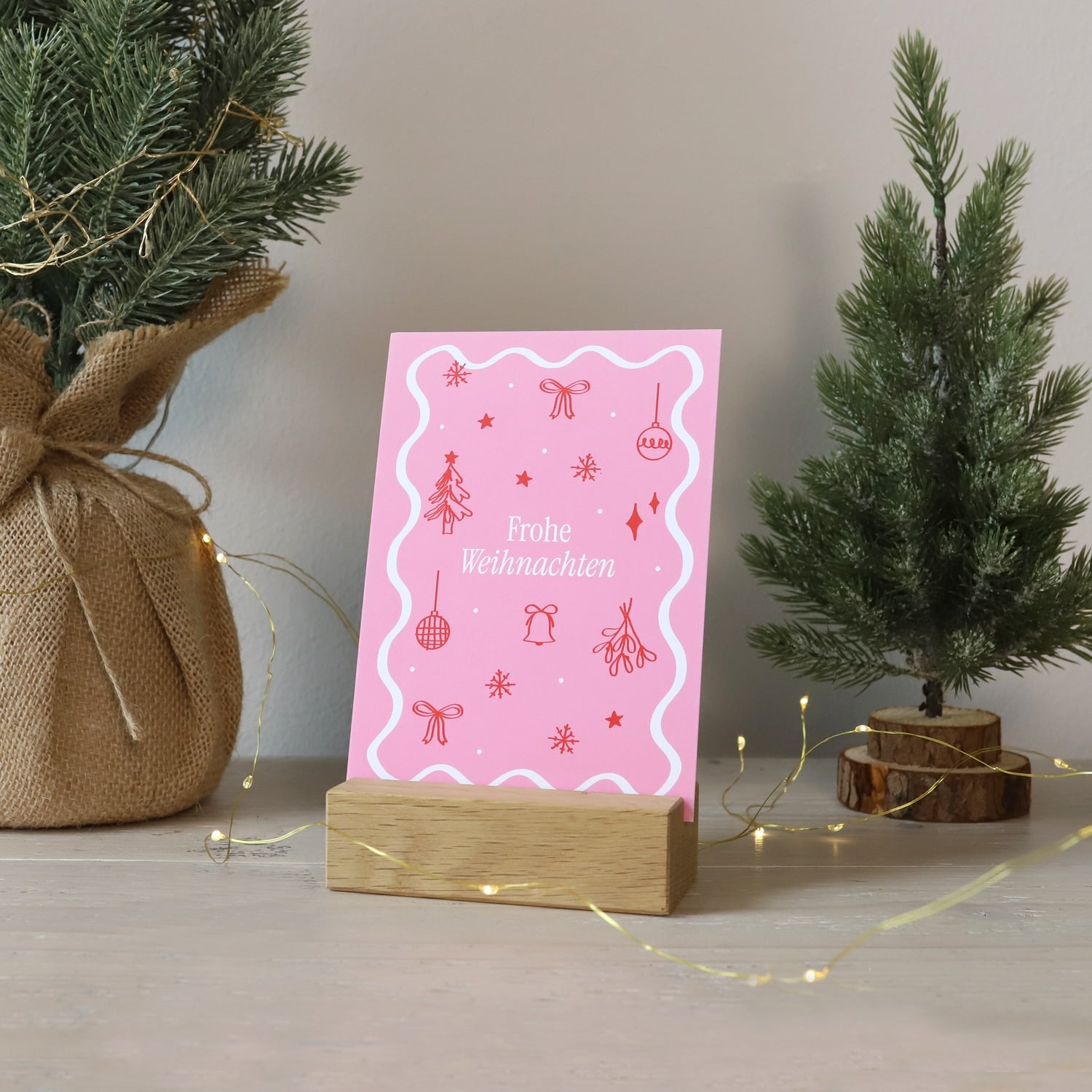 Postkarte „Frohe Weihnachten"