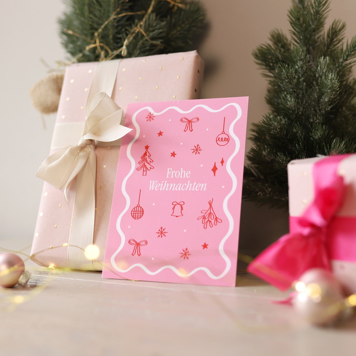 Postkarte „Frohe Weihnachten"