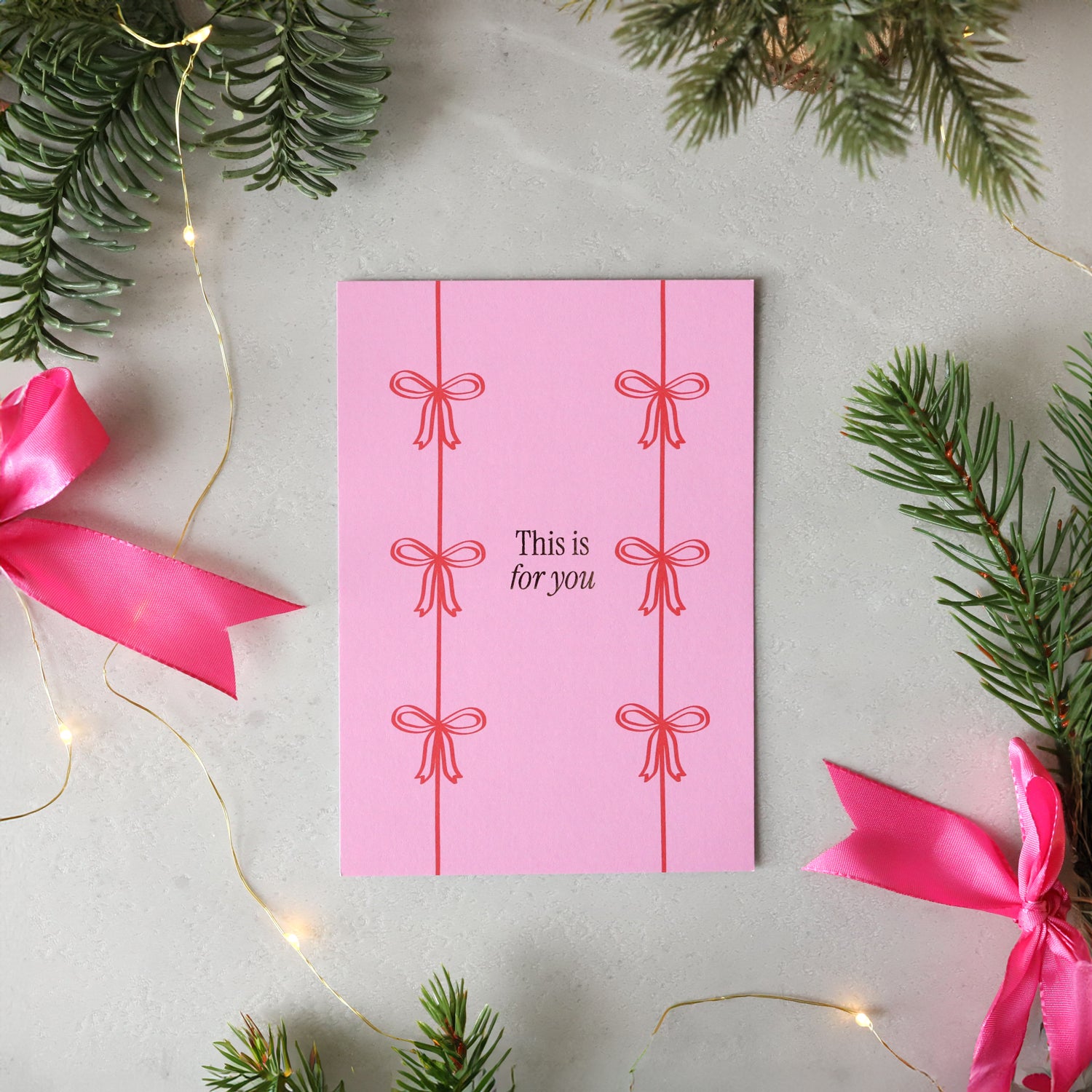 Postkarte „This is for you“ mit Gold