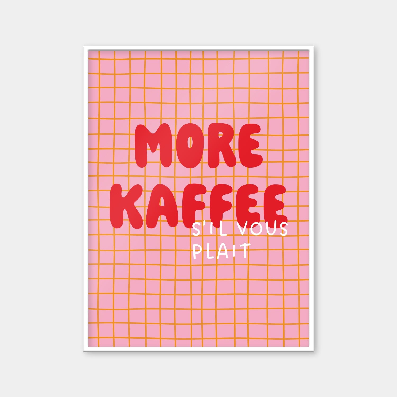 Poster „More Kaffee“
