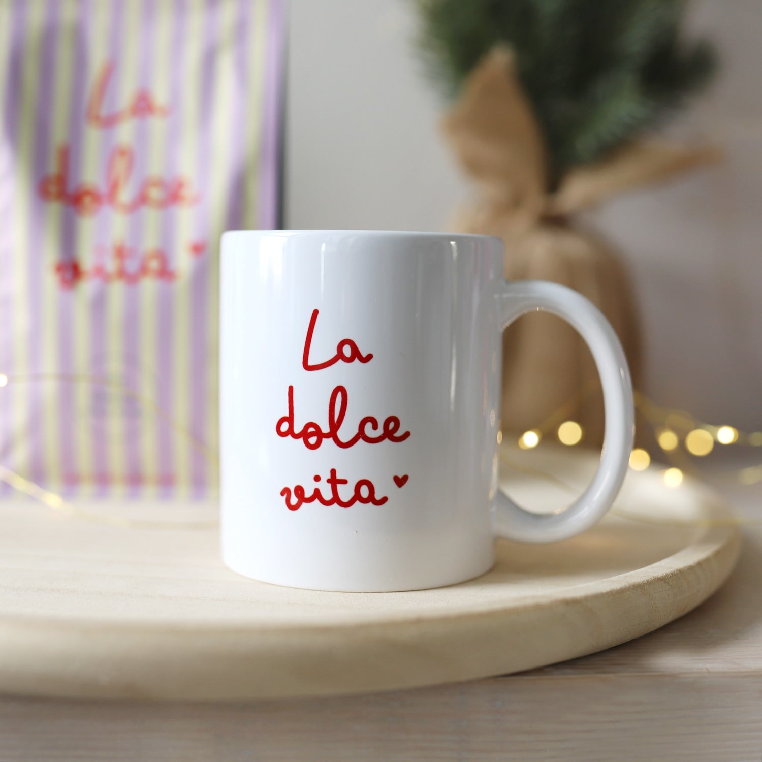 Bundle Tasse & Kaffee „La dolce Vita“, ganze Bohne, 250g