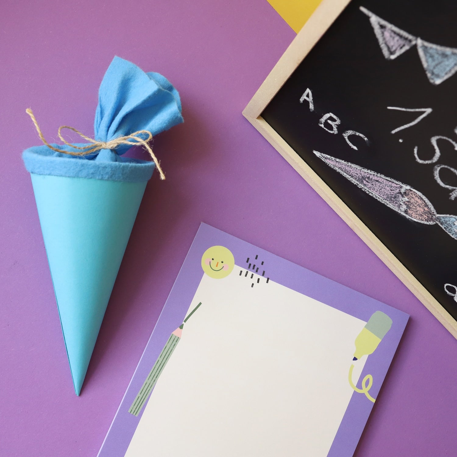 Notizblock A5 "Schule", lila