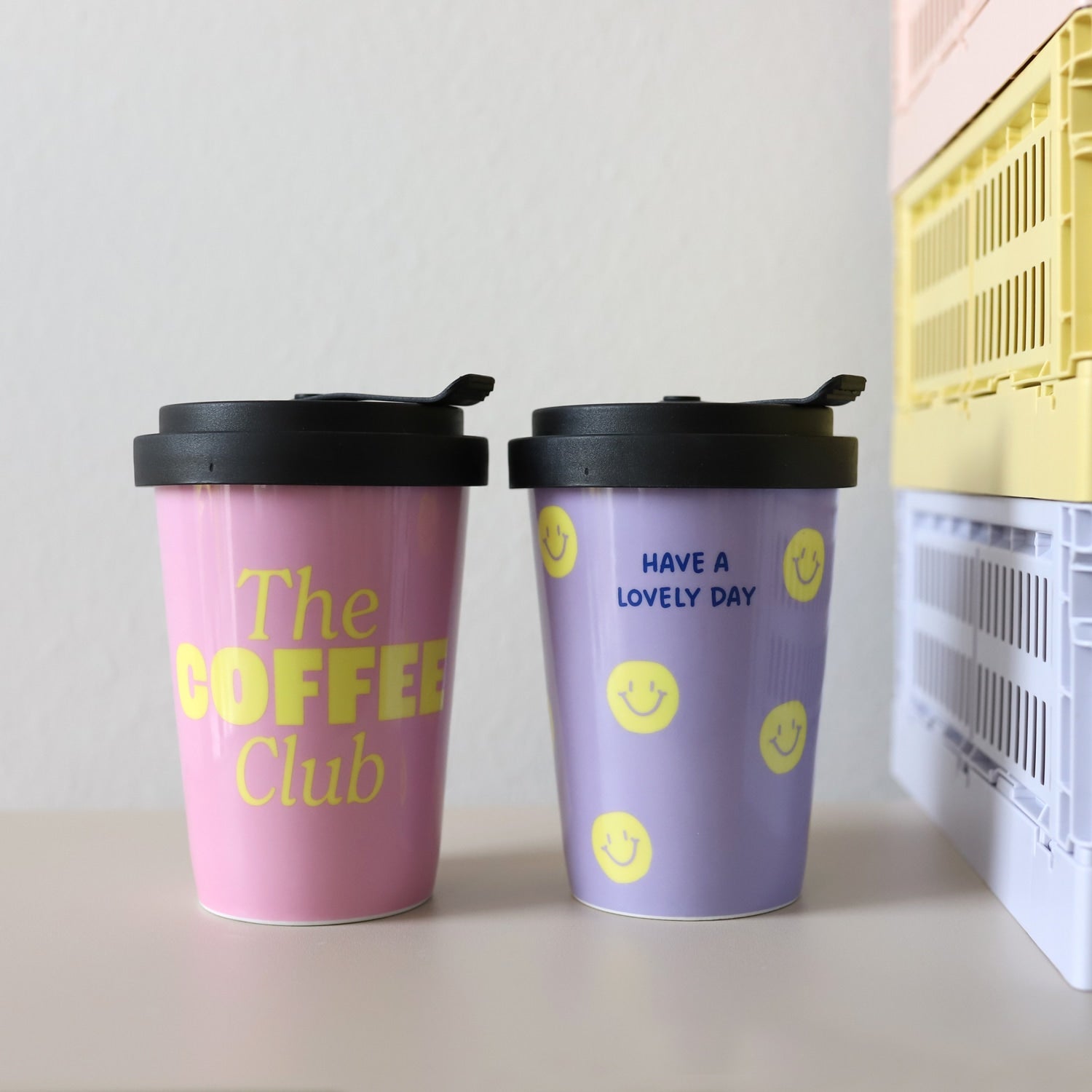 Bundle Coffee-to-go-Becher „Lovely Coffee“, 2er Set