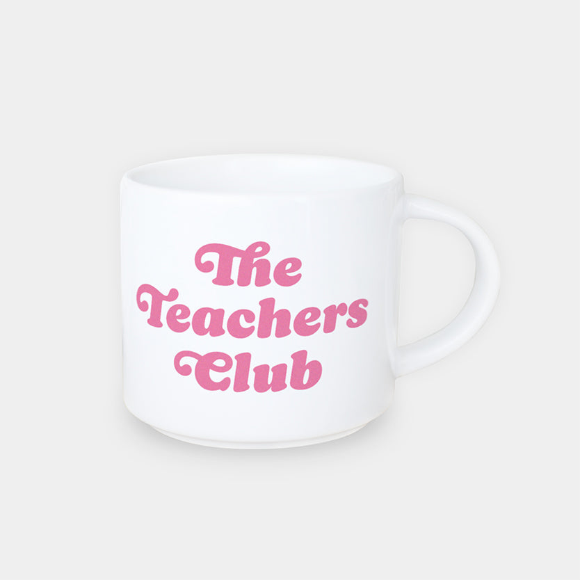 Jumbo-Tasse „The Teachers Club", pink