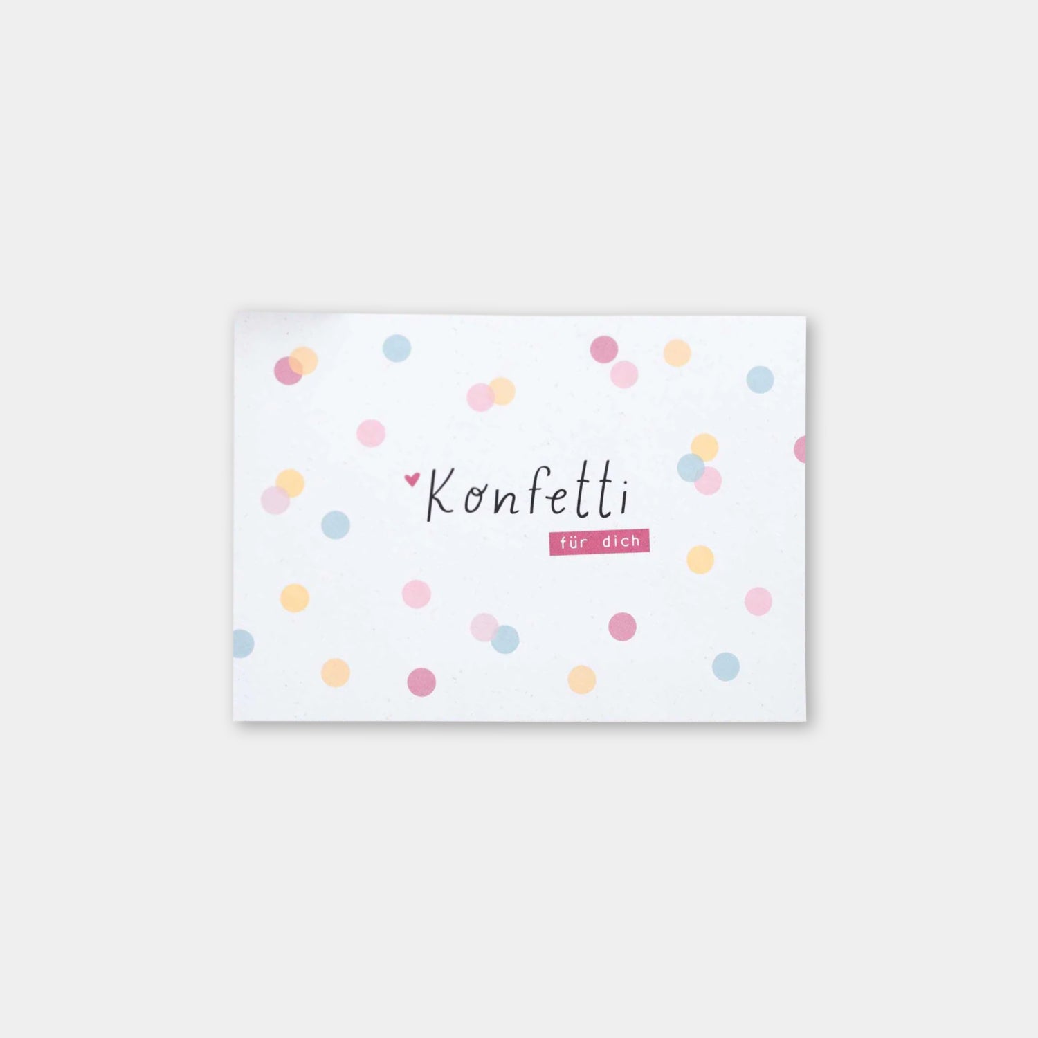 Postkarte „Konfetti für dich"