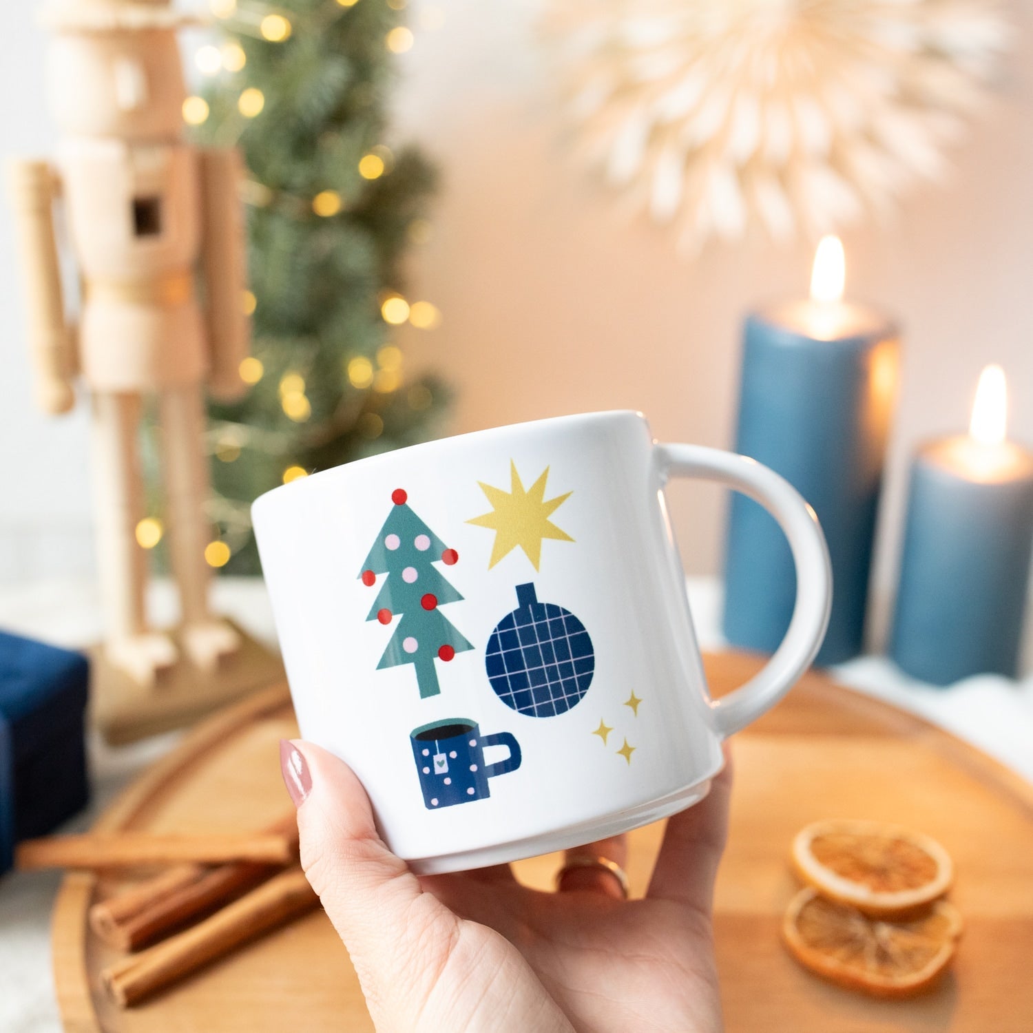 Jumbo-Tasse "Weihnachtszeit"