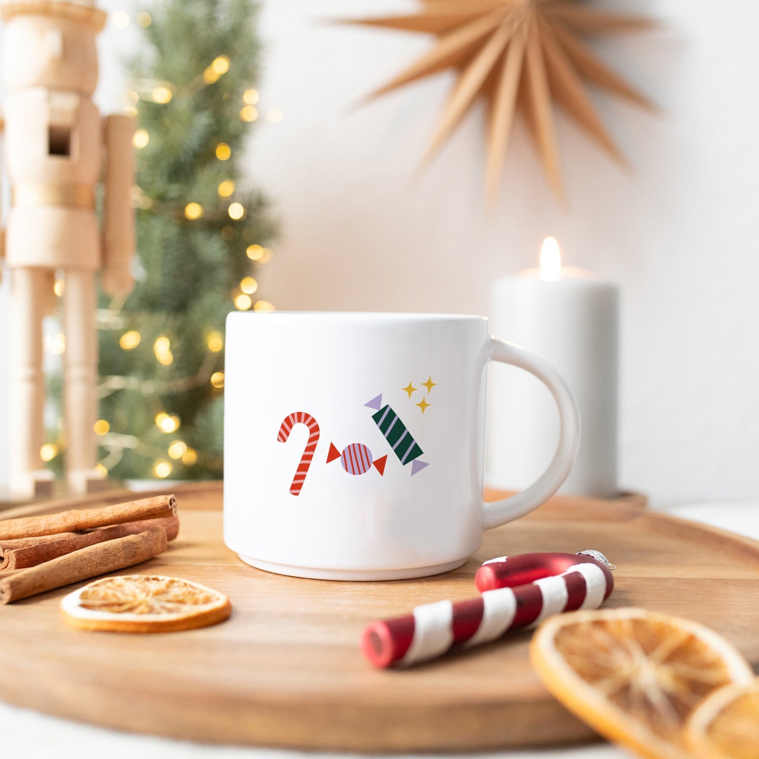 Jumbo-Tasse "Zuckerstange"