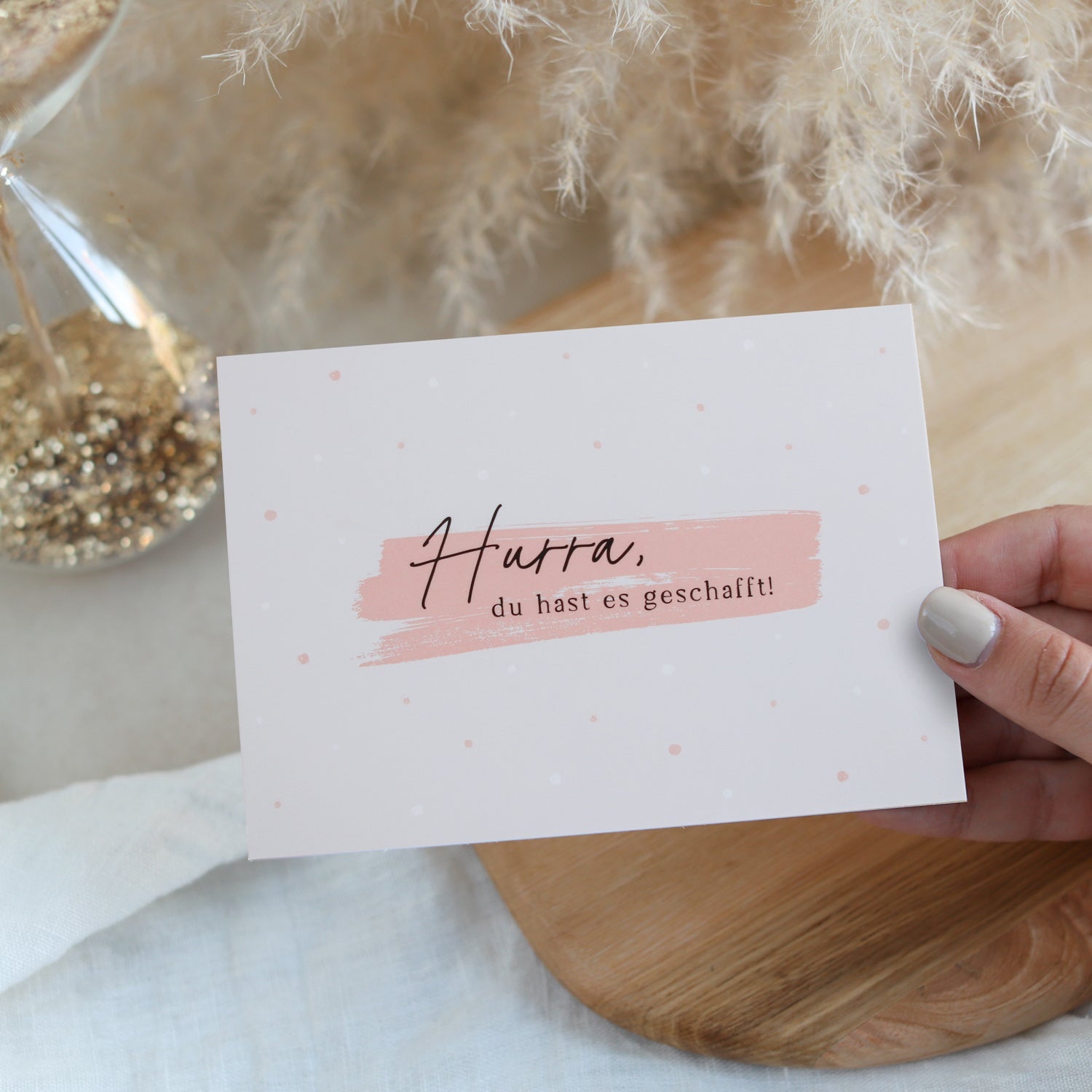 Postkarte „Hurra"