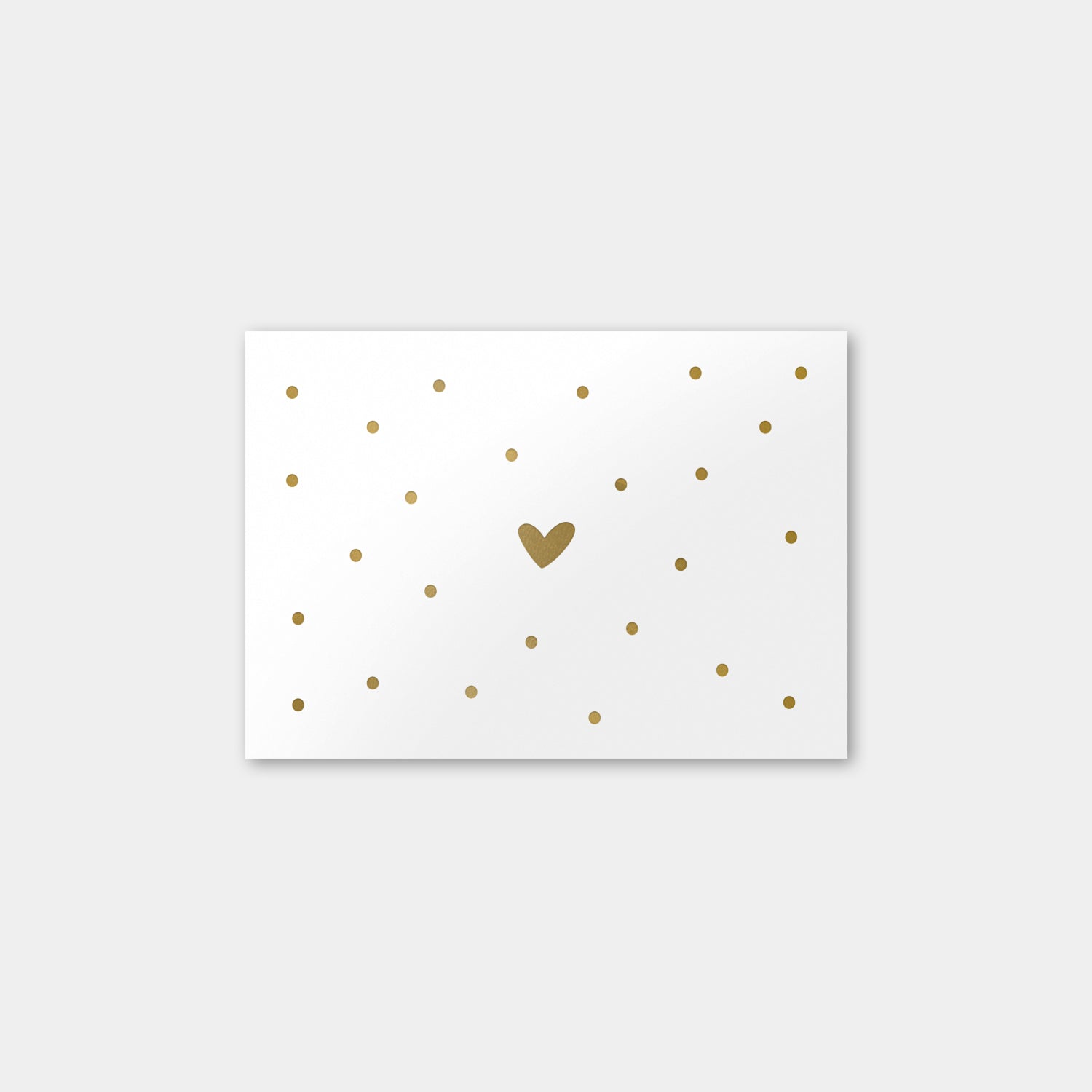 Postkarte „Herz", weiß