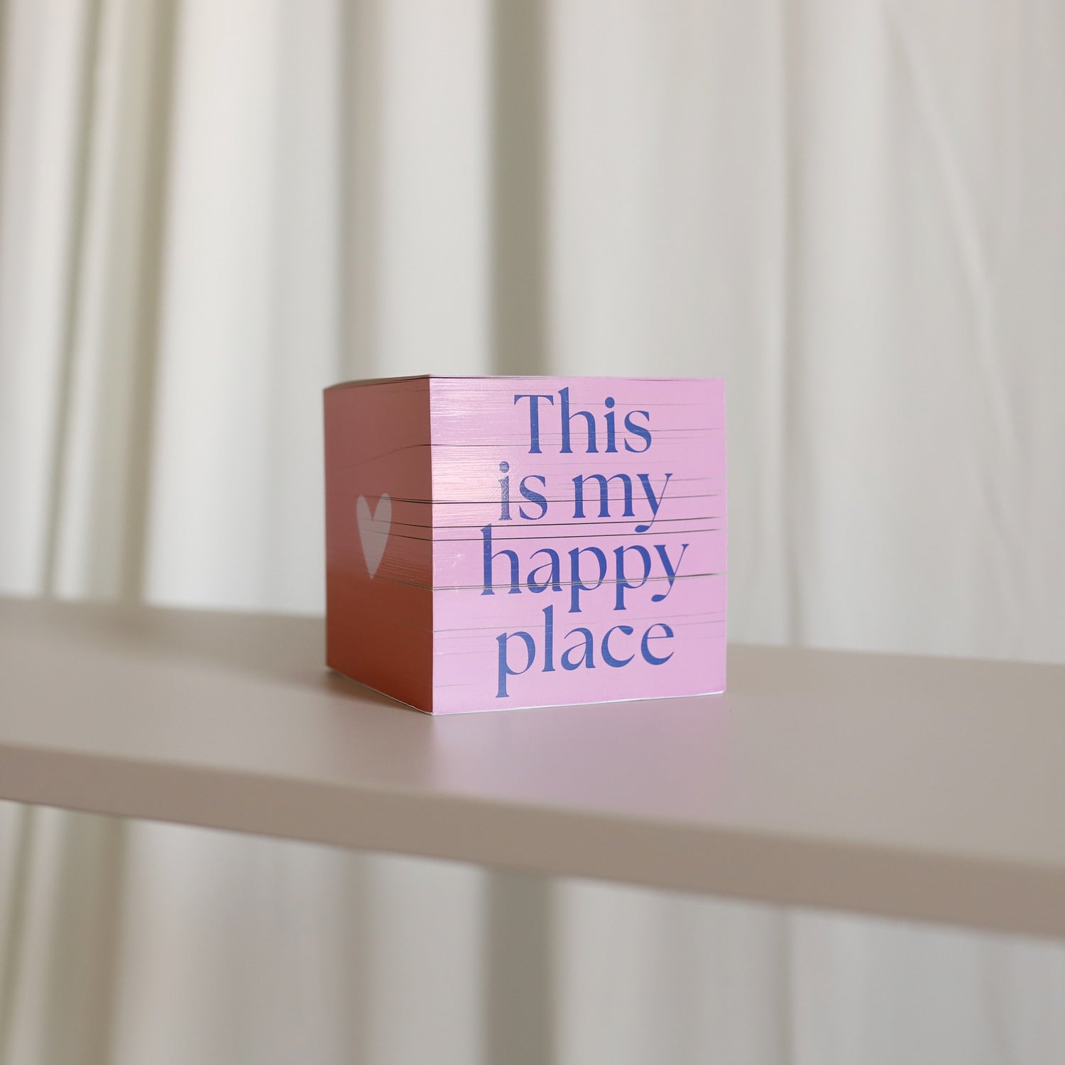 Zettelblock „Happy Place“