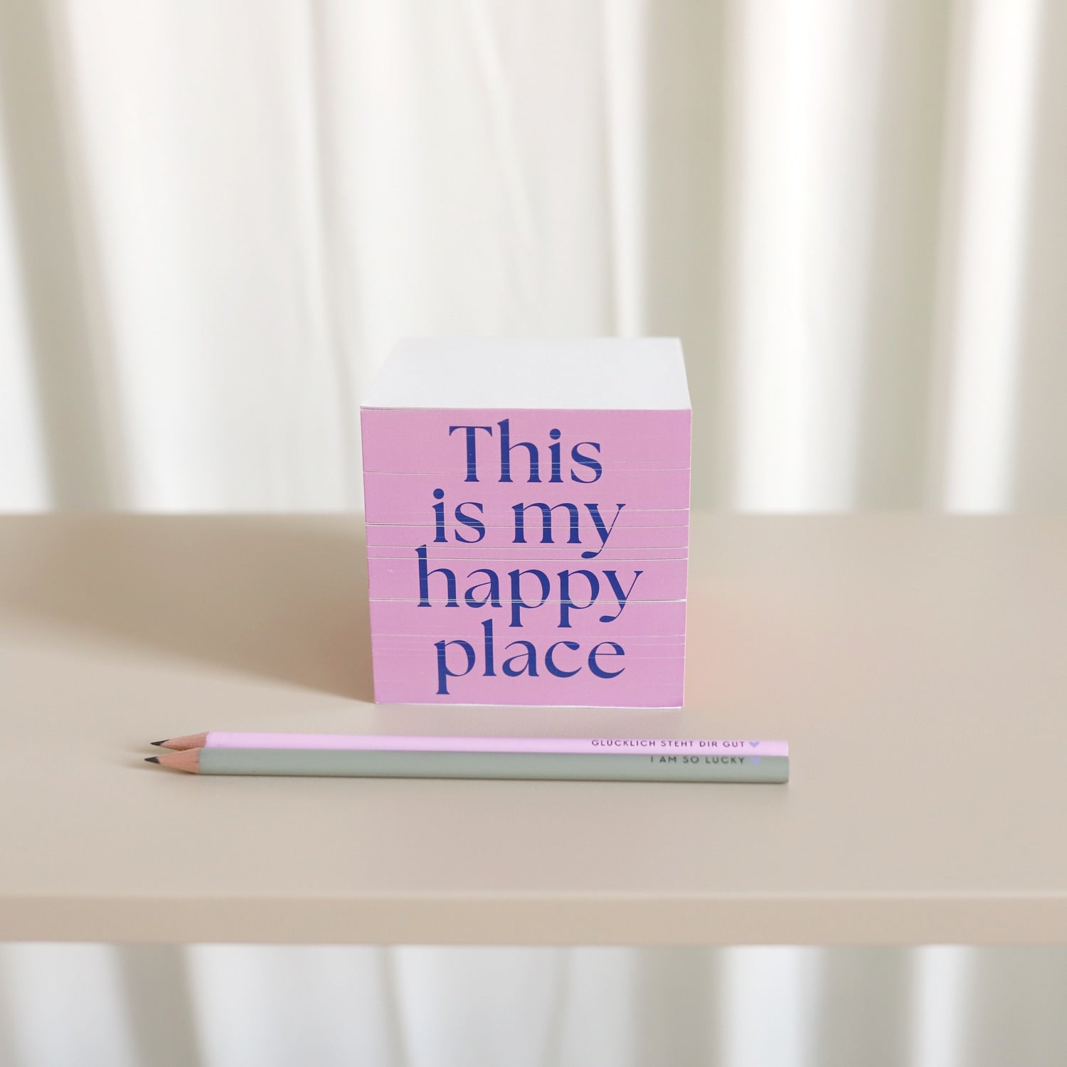Zettelblock „Happy Place“
