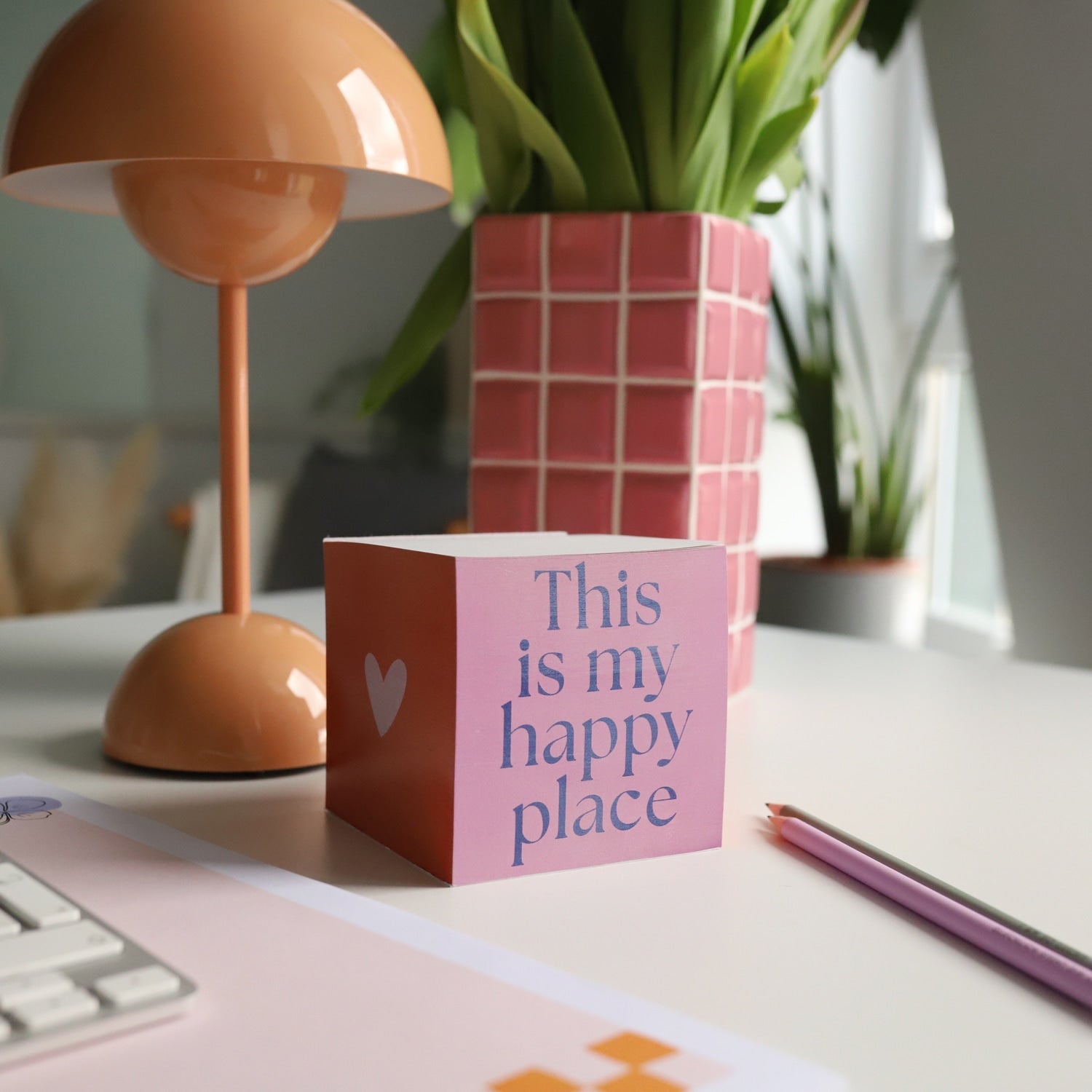 Zettelblock „Happy Place“