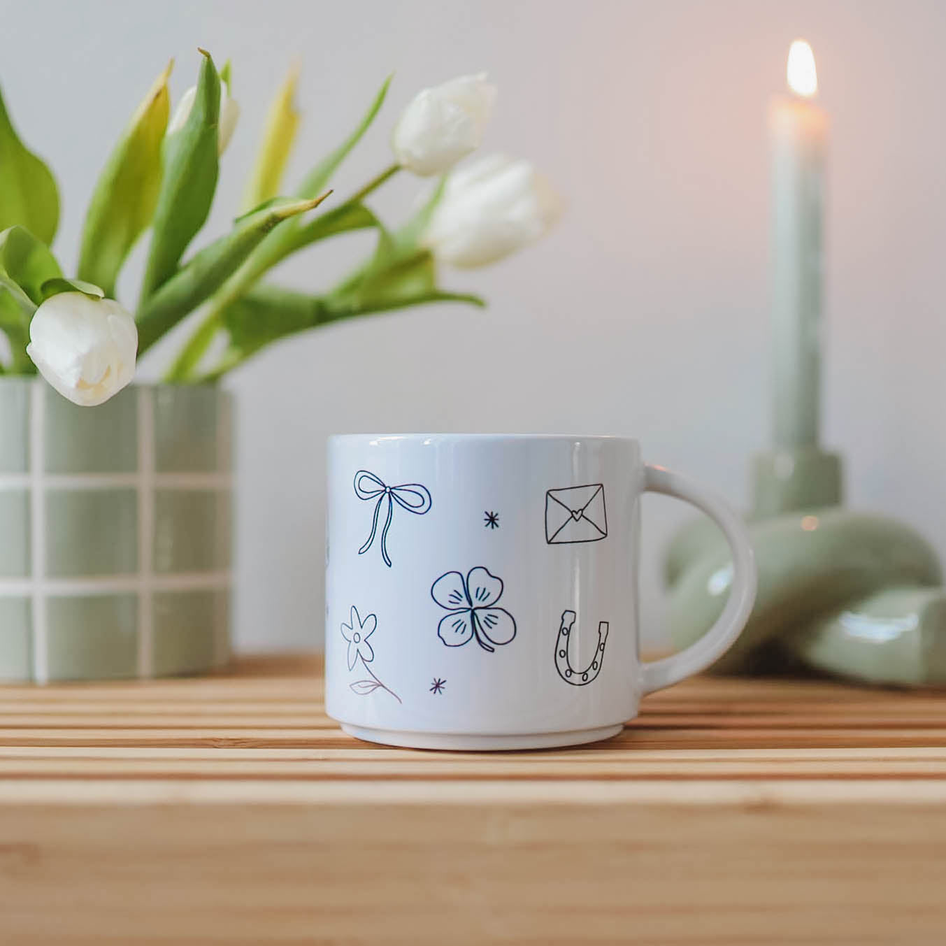 Jumbo-Tasse „Glücklich“