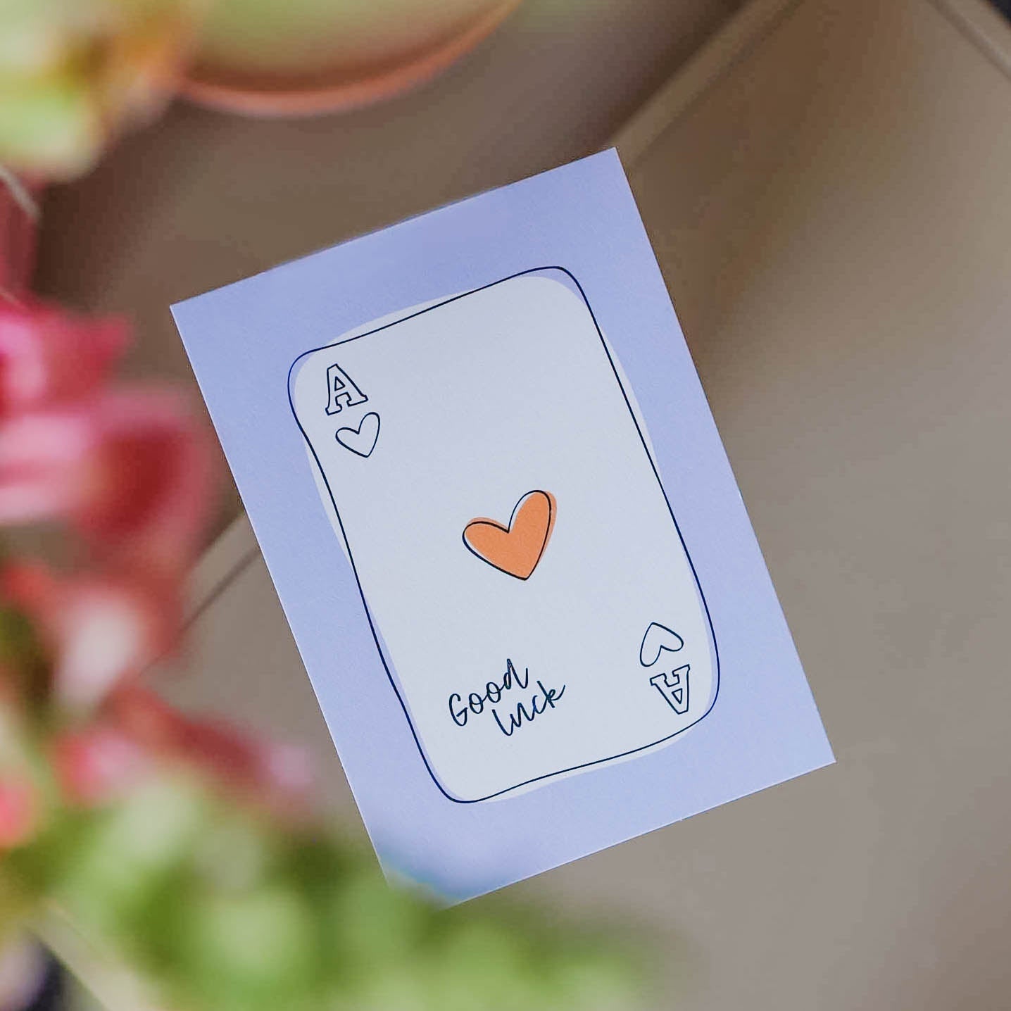 Postkarte „Good luck“