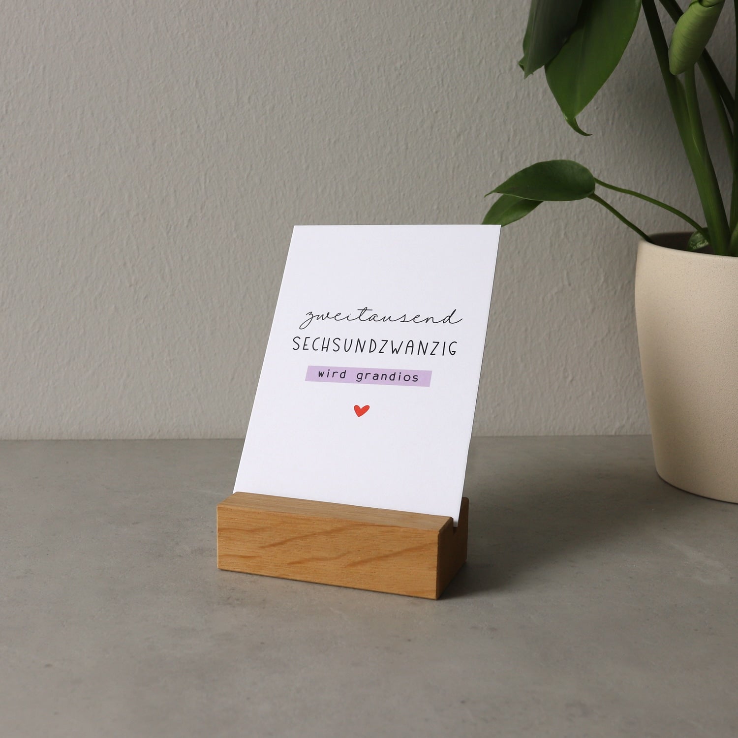Postkarte „2026 wird grandios“
