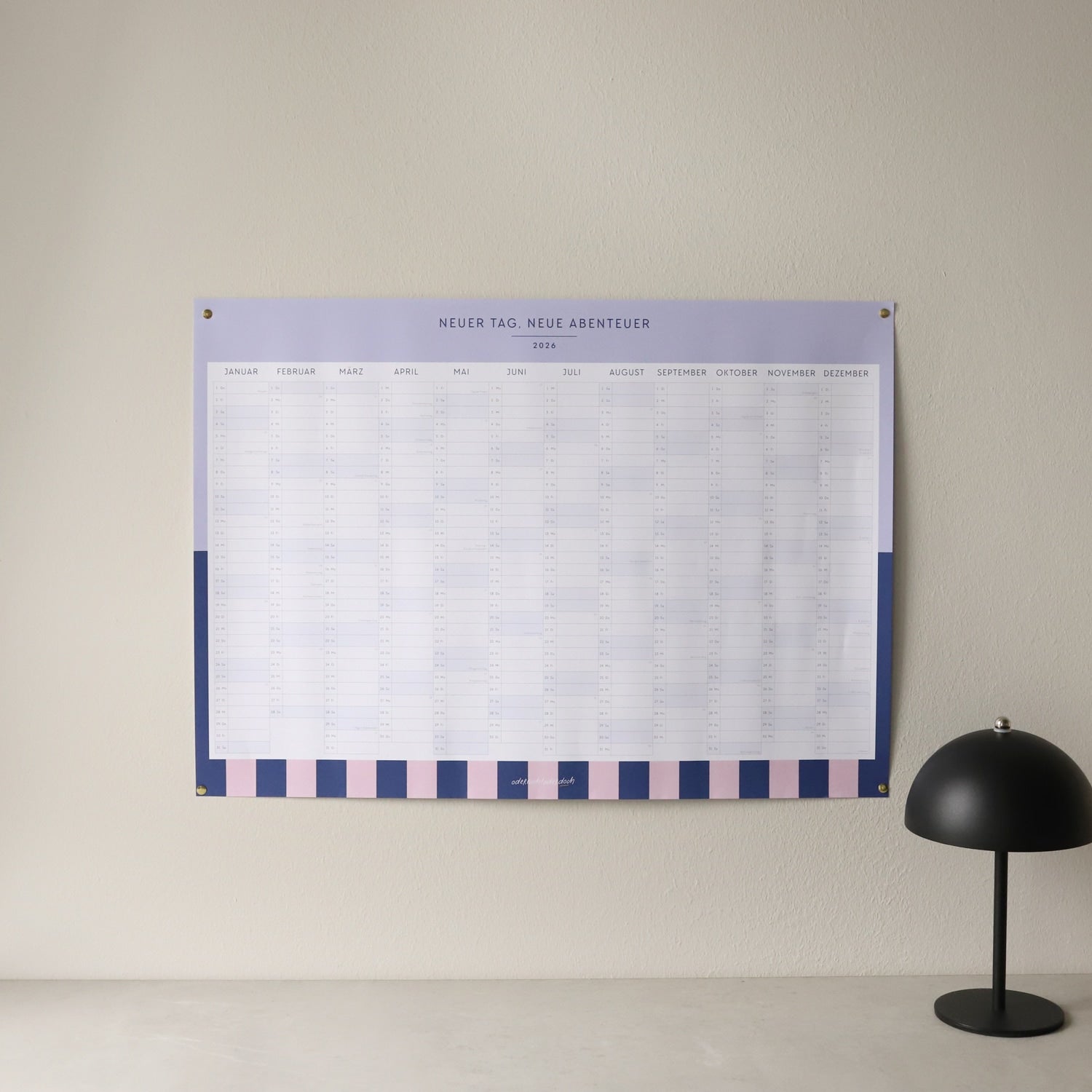 Wandkalender 2026 „Neuer Tag“, 70 x 50 cm