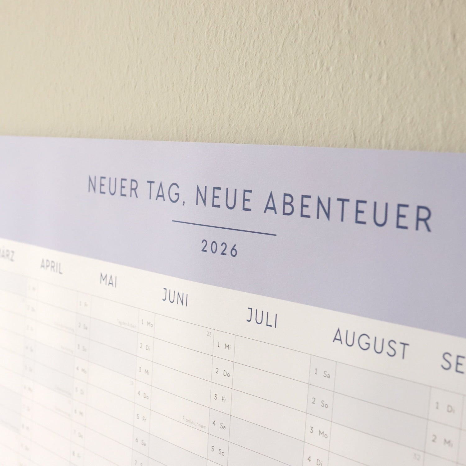 Wandkalender 2026 „Neuer Tag“, 70 x 50 cm