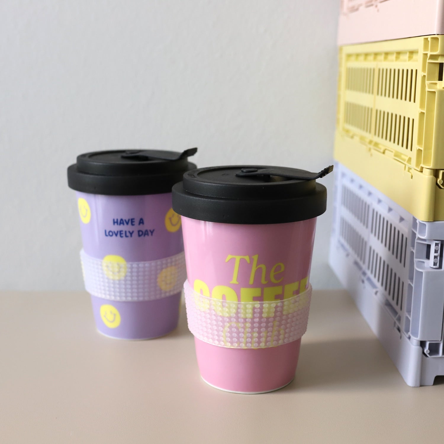 Bundle Coffee-to-go-Becher „Lovely Coffee“, 2er Set