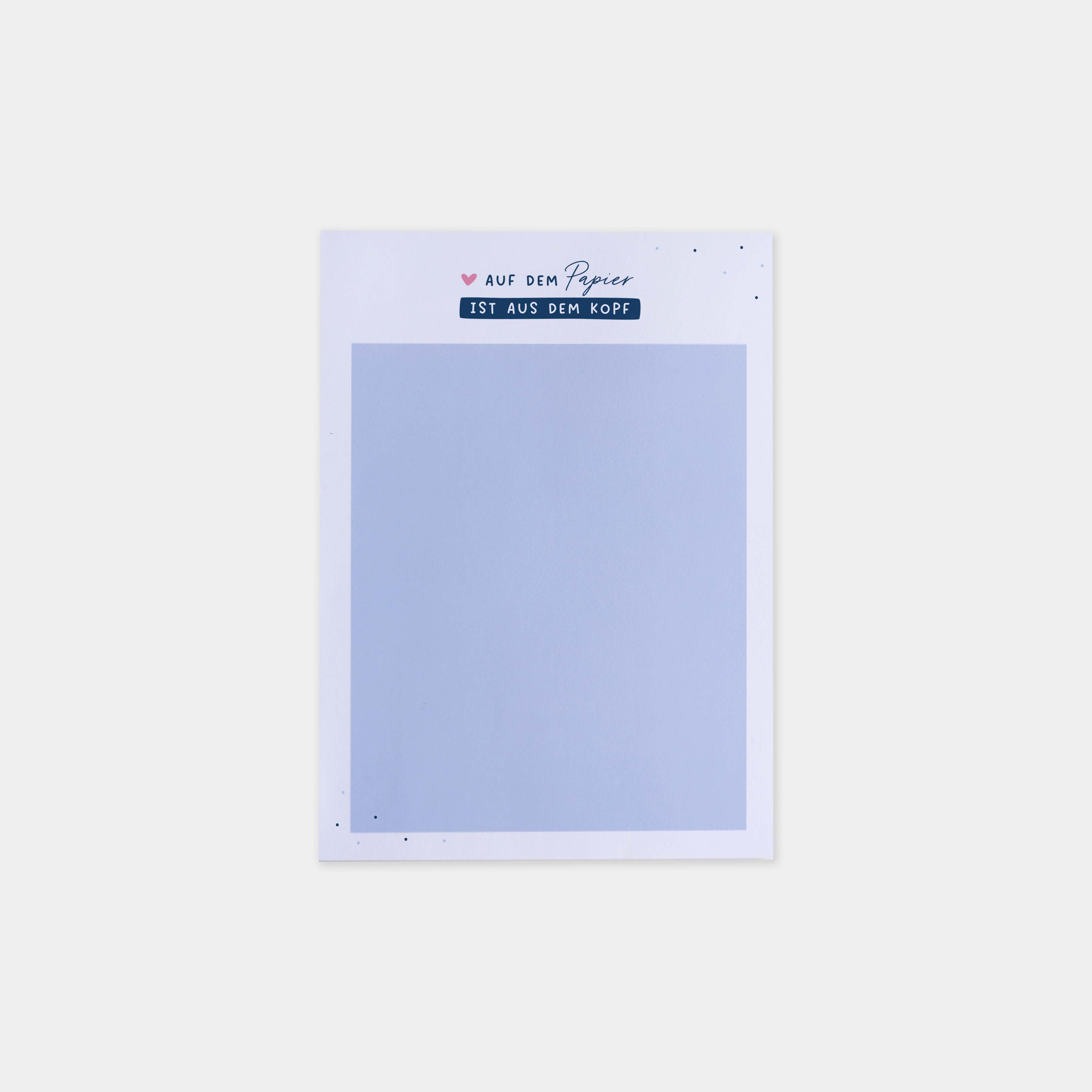Notizblock A5 „Auf dem Papier"